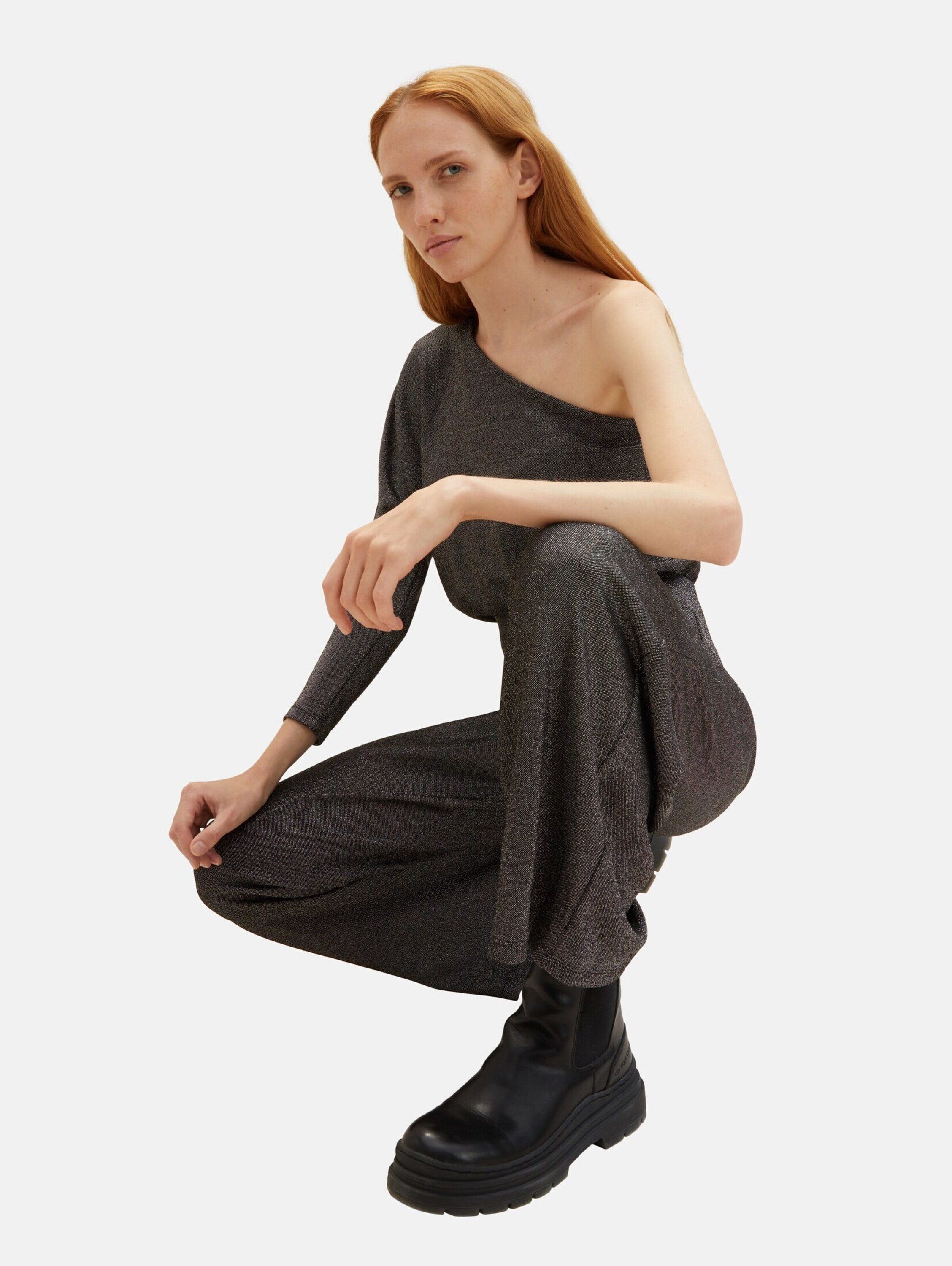 TOM TAILOR Denim Jumpsuit (1-tlg) Drapiert/gerafft