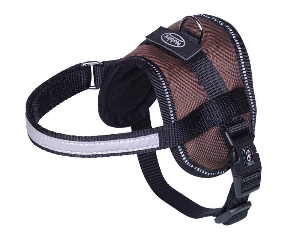Nobby Hunde-Geschirr Nobby Geschirr "Seguro" Mini braun Bauch: 31-40cm