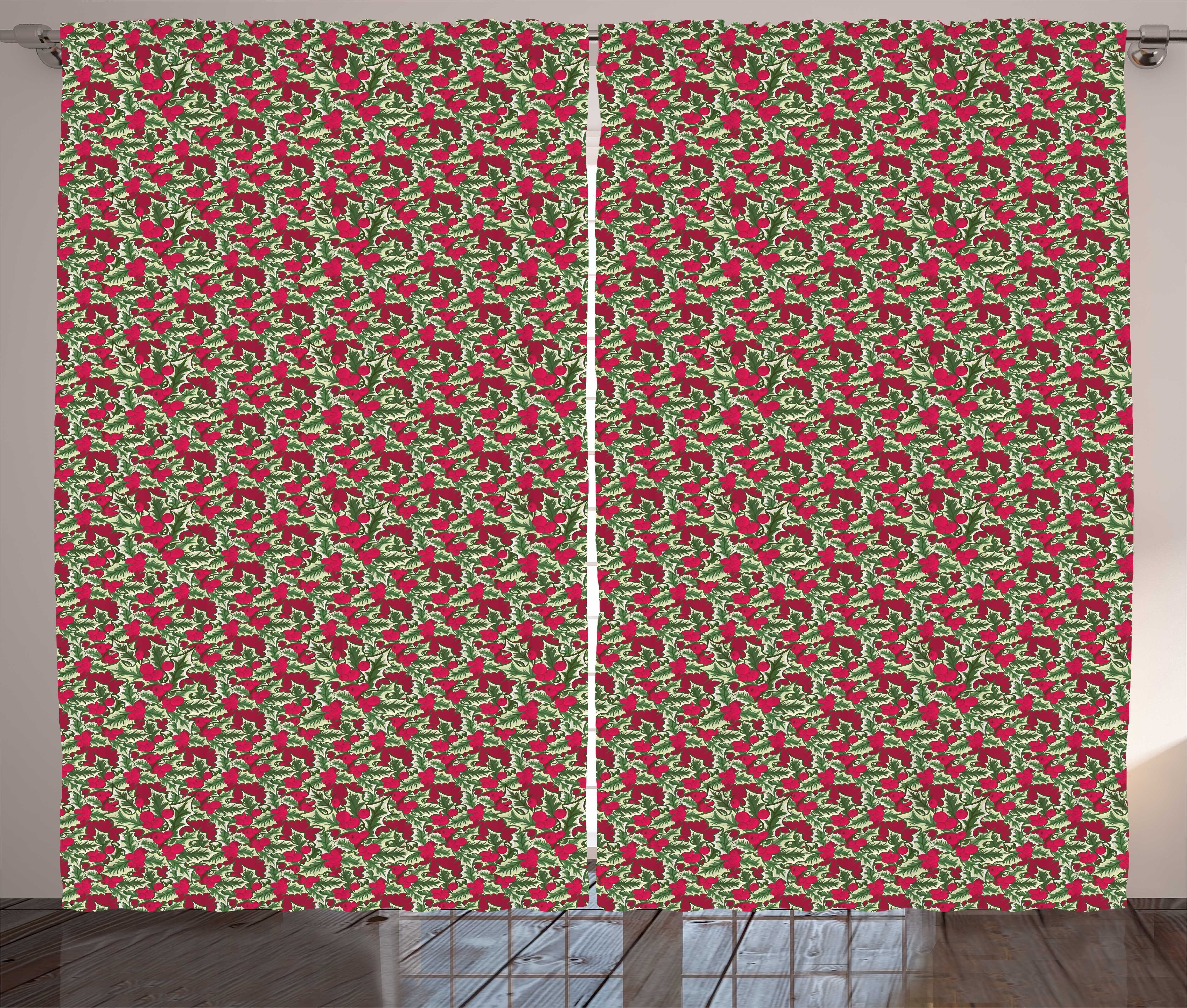 Gardine Schlafzimmer Kräuselband Vorhang mit und Abakuhaus, Schlaufen Blumenstrauß Weihnachten Haken, Blumen