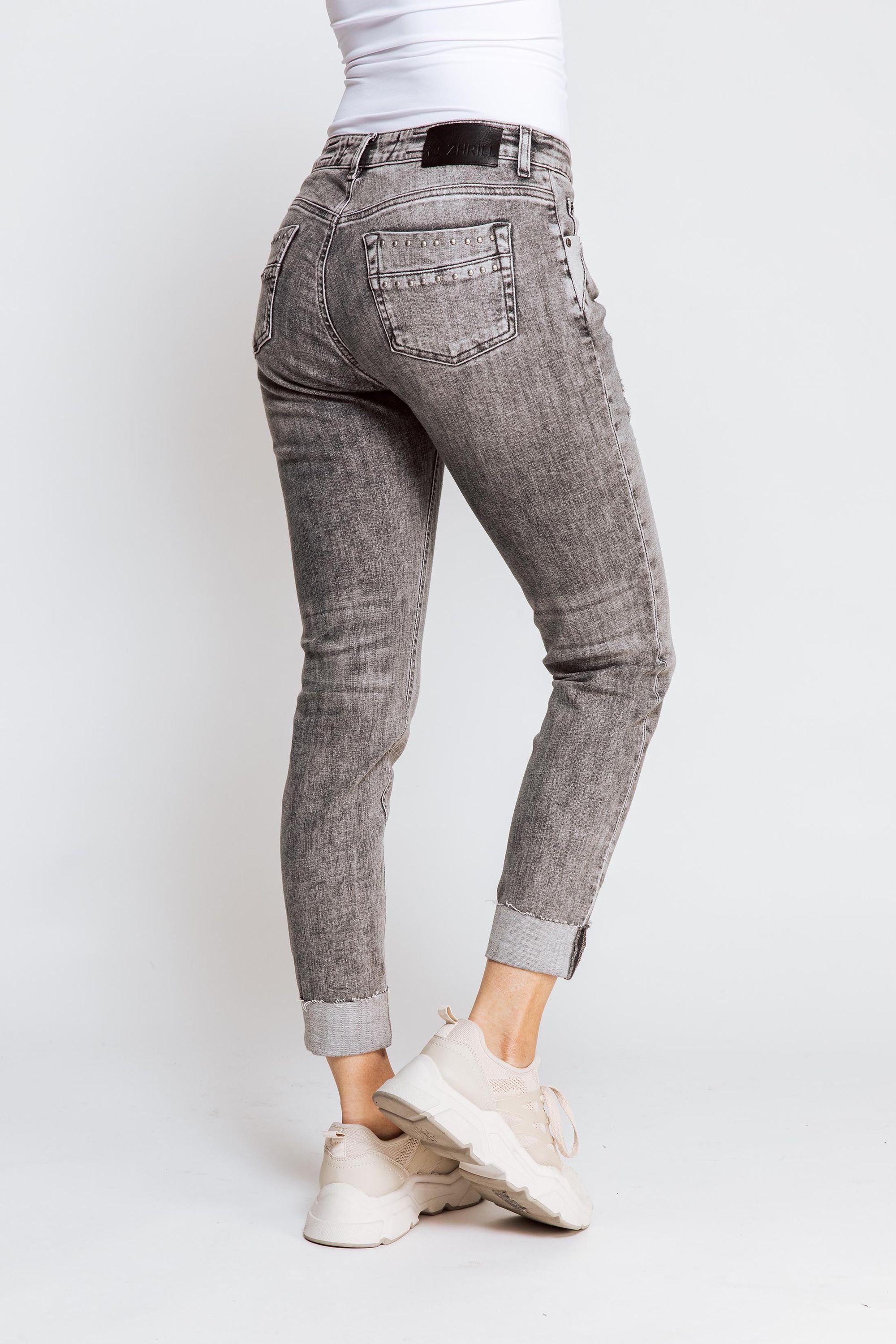Zhrill Skinny-fit-Jeans Skinny Jeans angenehmer Tragekomfort Black NOVA