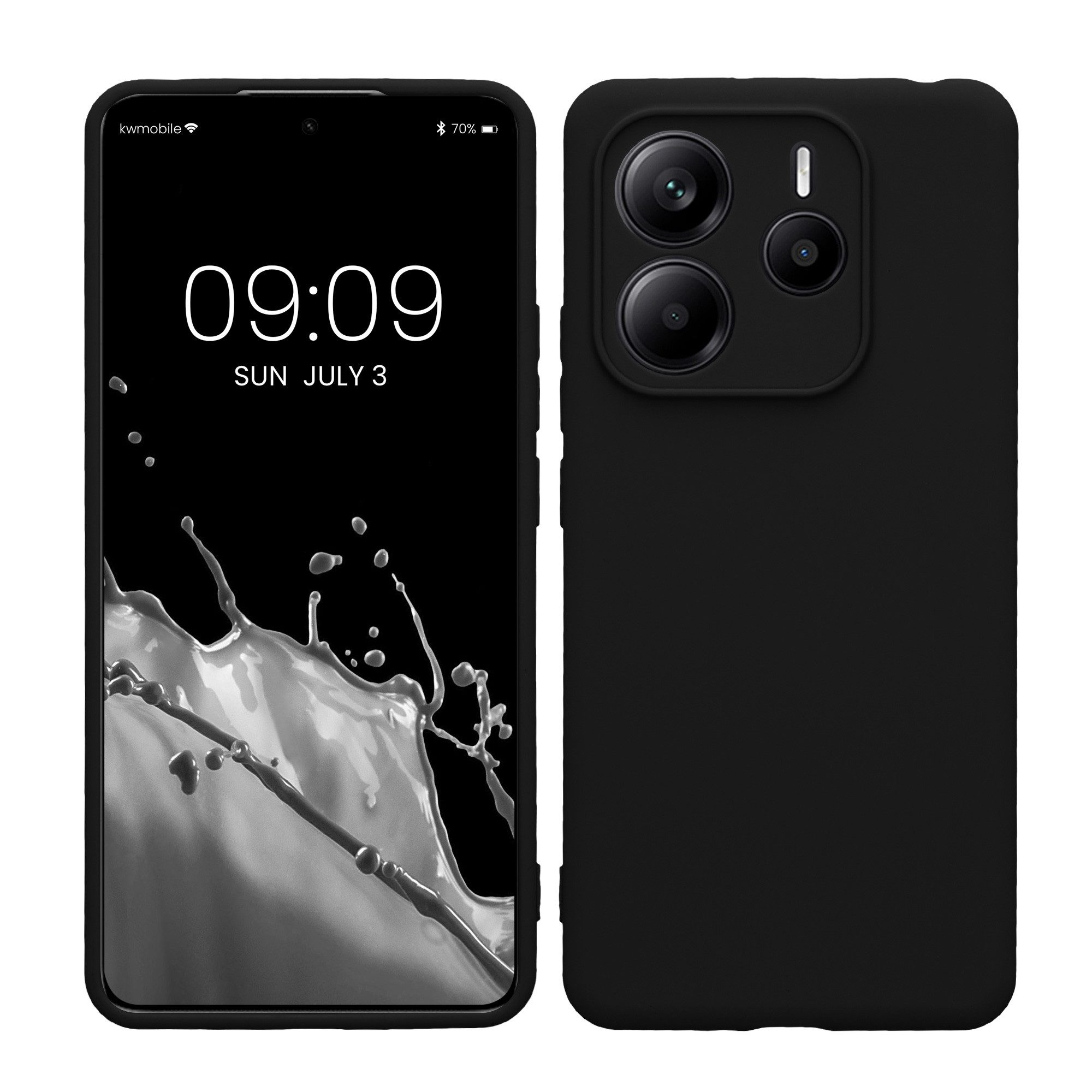 kwmobile Handyhülle Handyhülle für Xiaomi Redmi Note 14 5G (Nicht für 4G) Hülle, Weiches Handy Silikon Case - Schutzhülle Cover