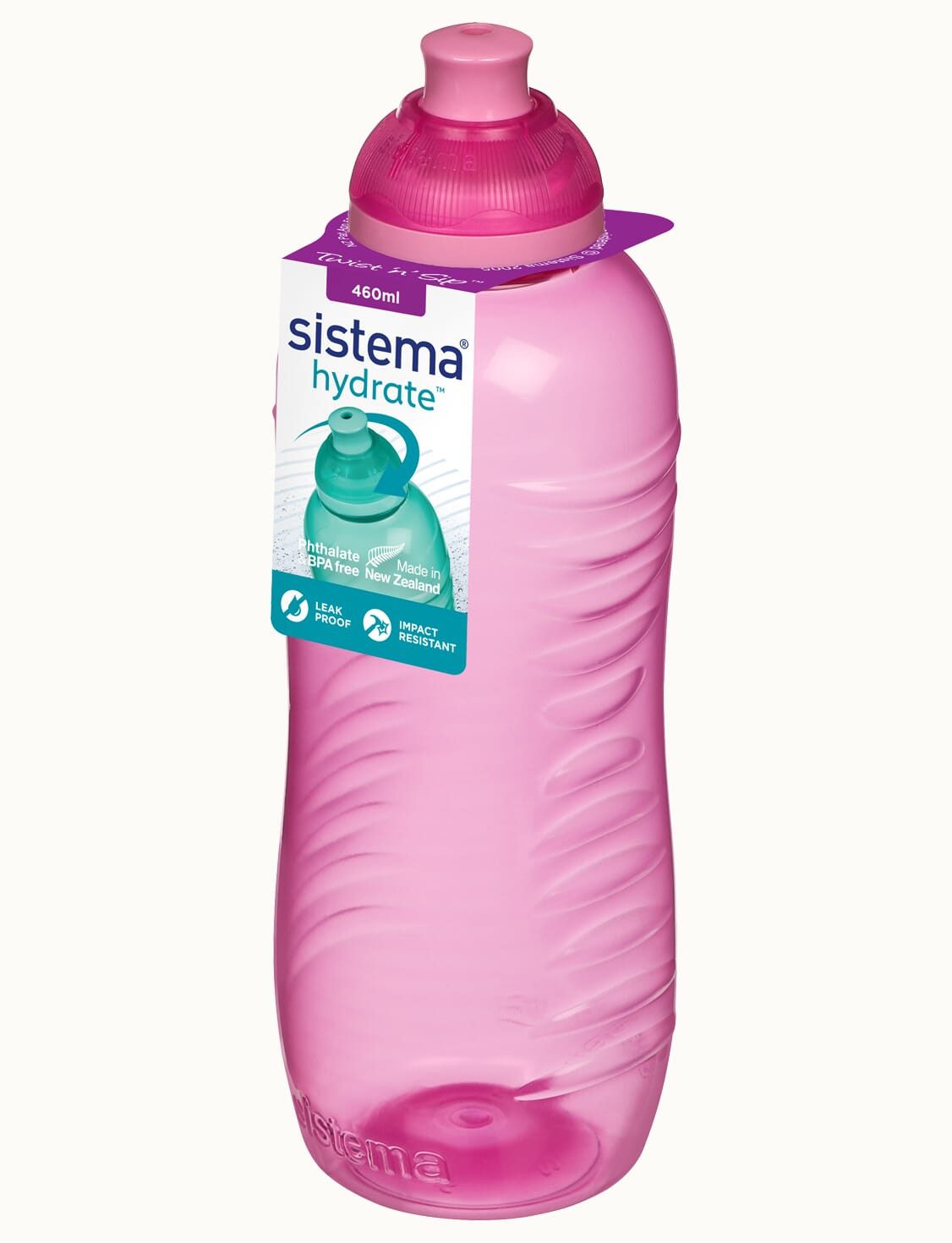 sistema Trinkflasche Sistema 460ml Twist `N` Sip Squeeze Bottle - Misty Purple