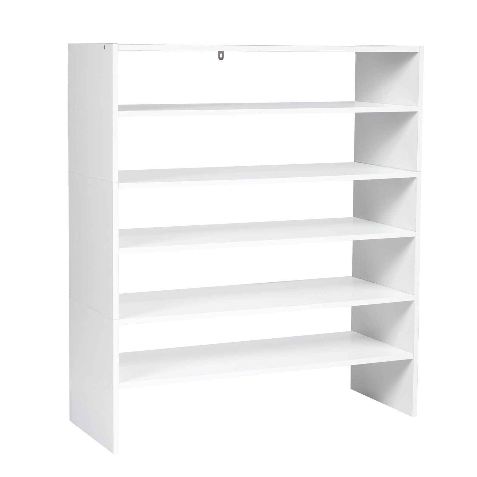 KOMFOTTEU Schuhregal, stapelbarer Schuhschrank mit 6 Ebenen günstig online kaufen