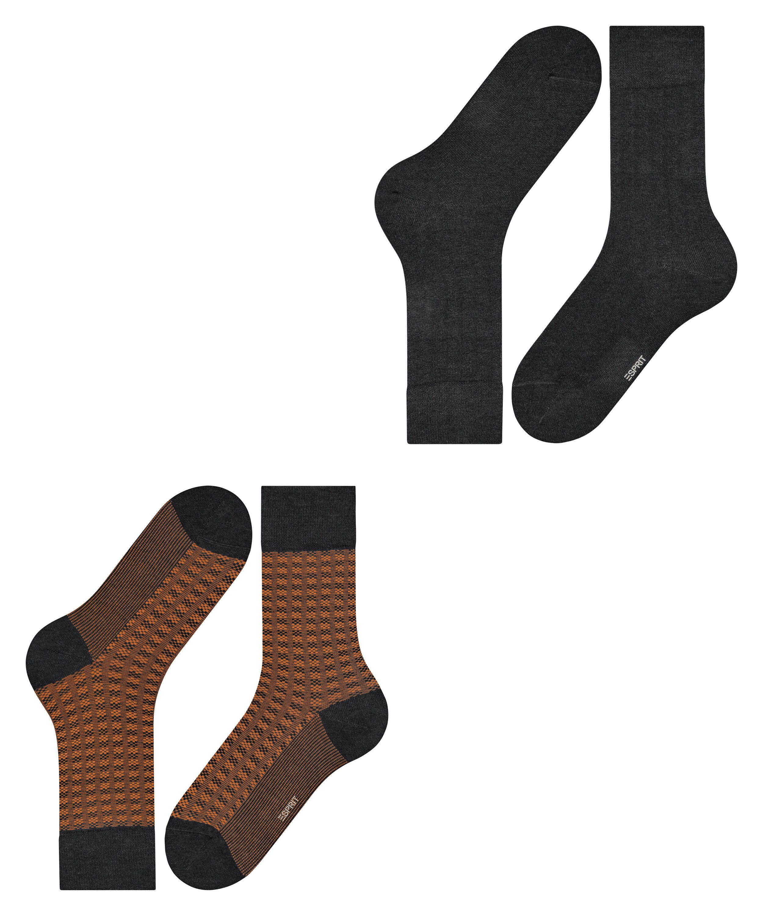 Esprit Houndstooth 2-Pack Socken (2-Paar)