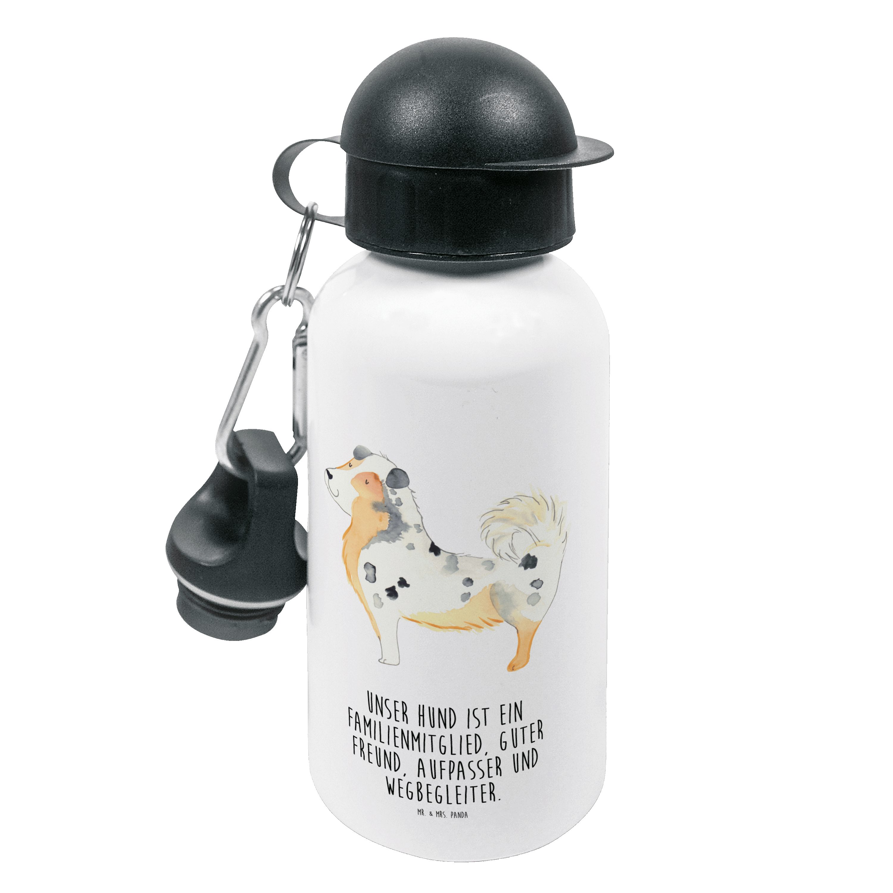 Shepherd Trinkflasche Fl Kindergarten Mr. Geschenk, Australien & Mrs. - Tierliebhaber, Panda - Weiß