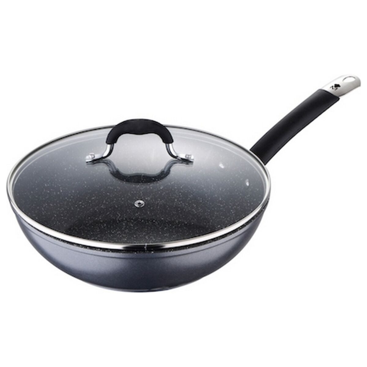 MasterPRO Bratpfanne Masterpro Wok Pfanne Grau Aluminium Geschmiedetes Aluminium Ø 28 cm