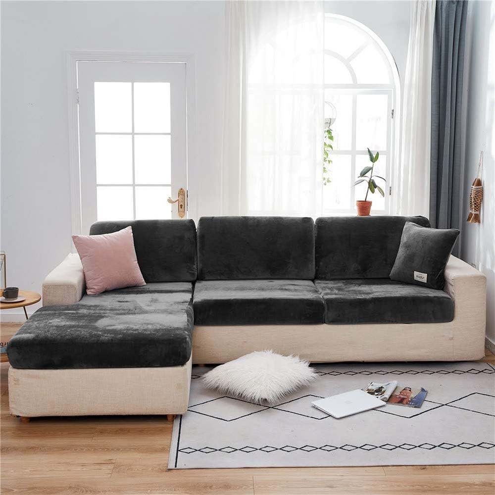 CTGtree Sofakissen Sofa-Sitzkissenbezüge Samt Sofakissenbezüge Ersatz Couch Erhöhen Sie eine einzelne Person