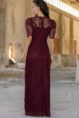 Modabout Abendkleid Langes Maxikleid Hochzeitskleid Für Damen - NELB0553D8773MRD (1-tlg)