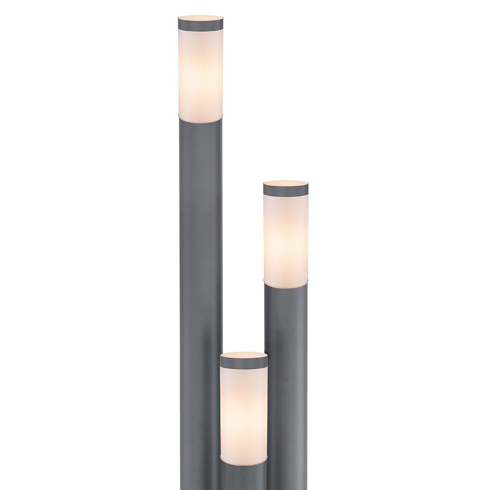 Sockelleuchten, nicht 170 Stehlampe Edelstahl Säulenleuchte etc-shop für cm Außen Leuchtmittel inklusive, Garten Standleuchte