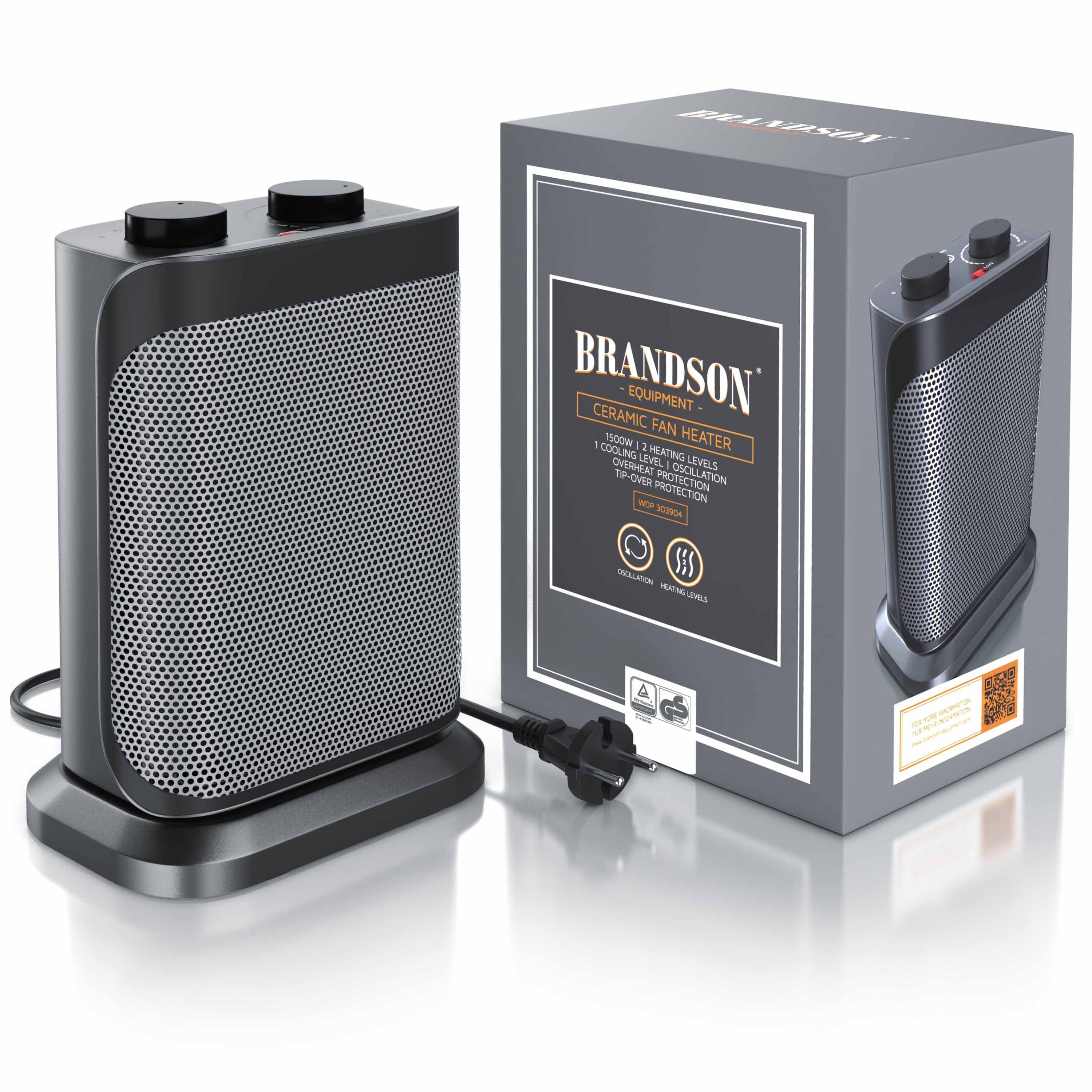 Brandson Keramikheizlüfter Keramik Heizlüfter, Oszilationsfunktion, Badezim günstig online kaufen