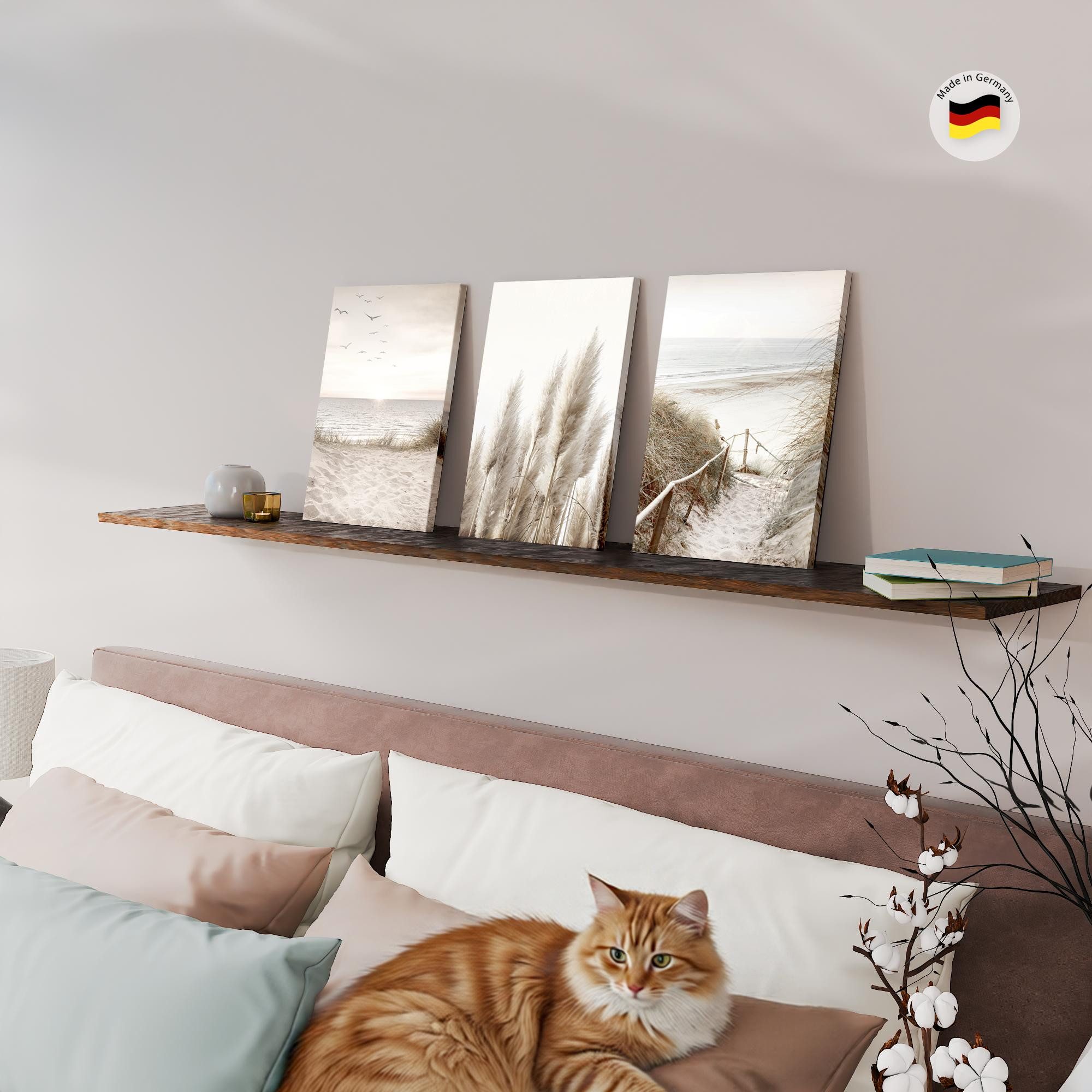 Novart Wandbild Boho Abstrakt Wohnzimmer Schlafzimmer Dekoration Kunstdruck, Boho – Bild 4 von 5