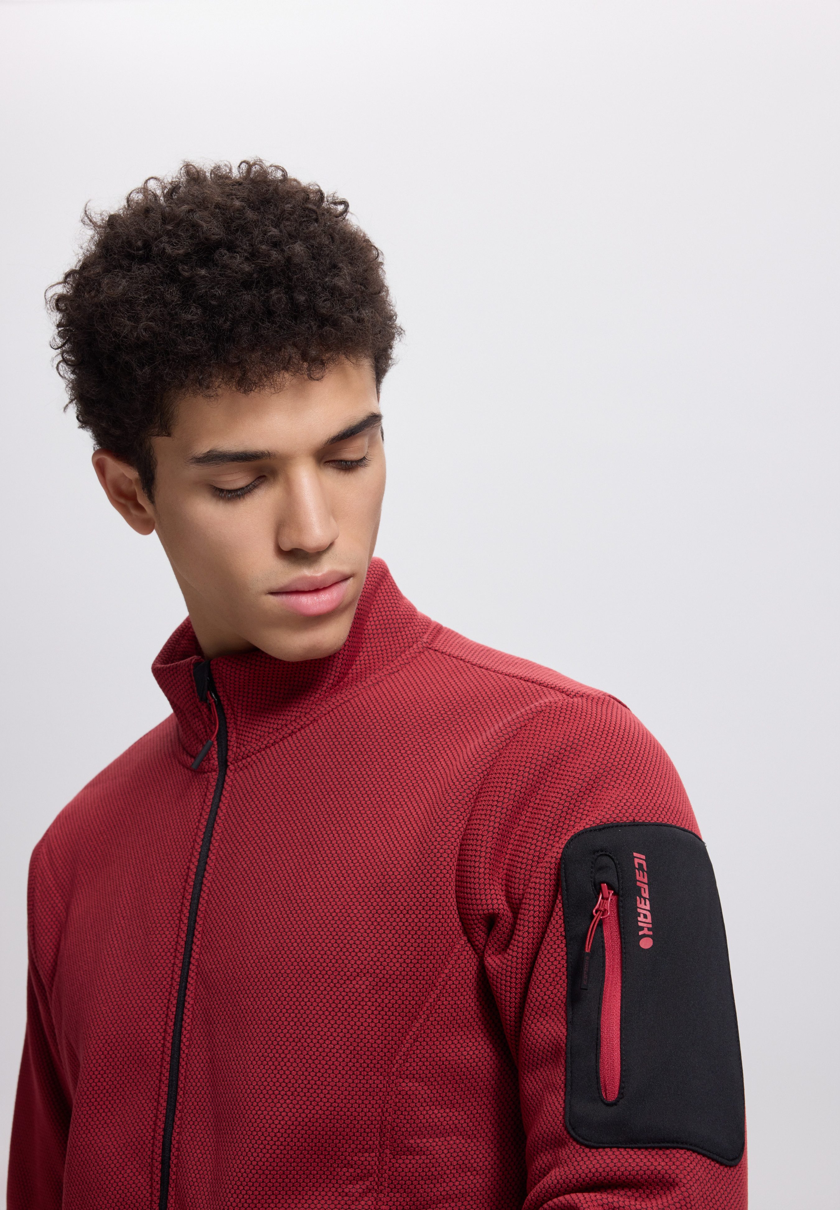 Icepeak Fleecejacke BREDSTEDT mit Stehkragen, schnell trocknend, in normaler Länge – Bild 4 von 5