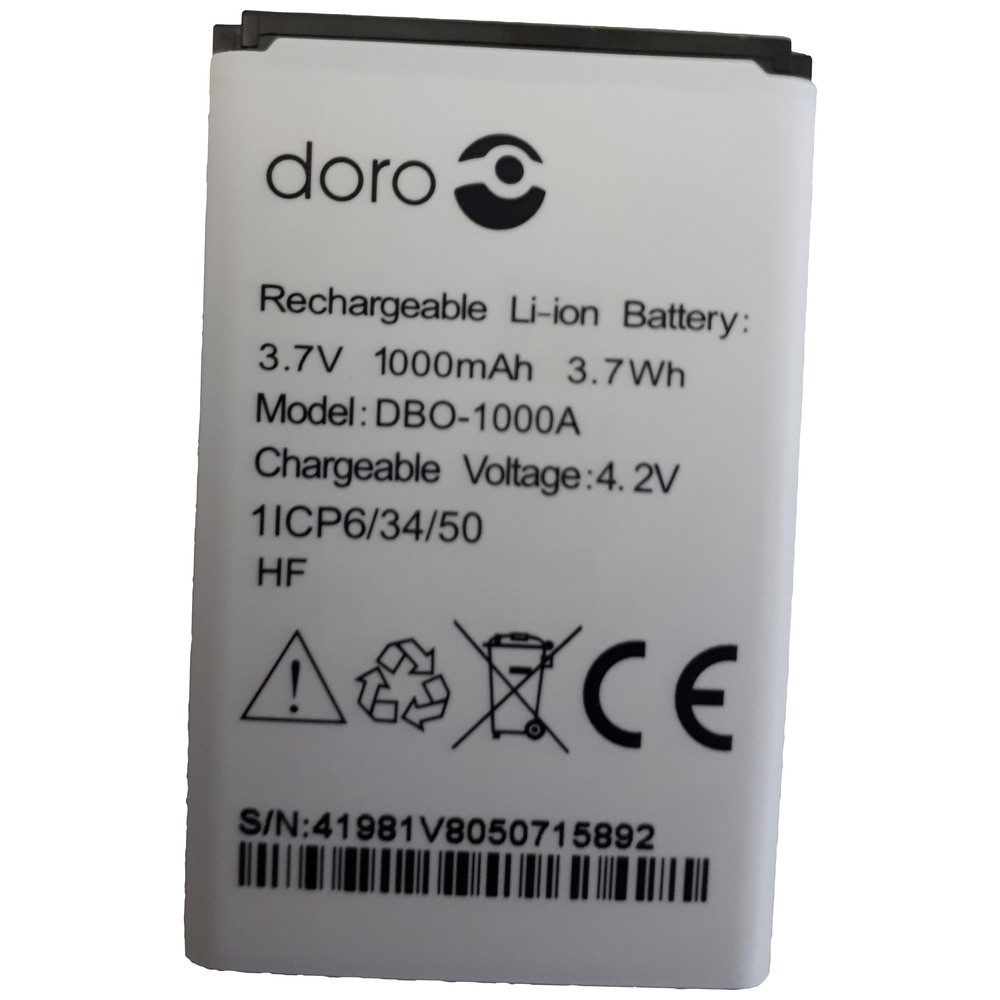 Doro doro Handy-Akku 1370, 1372, 2404 1000 mAh Handy-Akku 1000 mAh