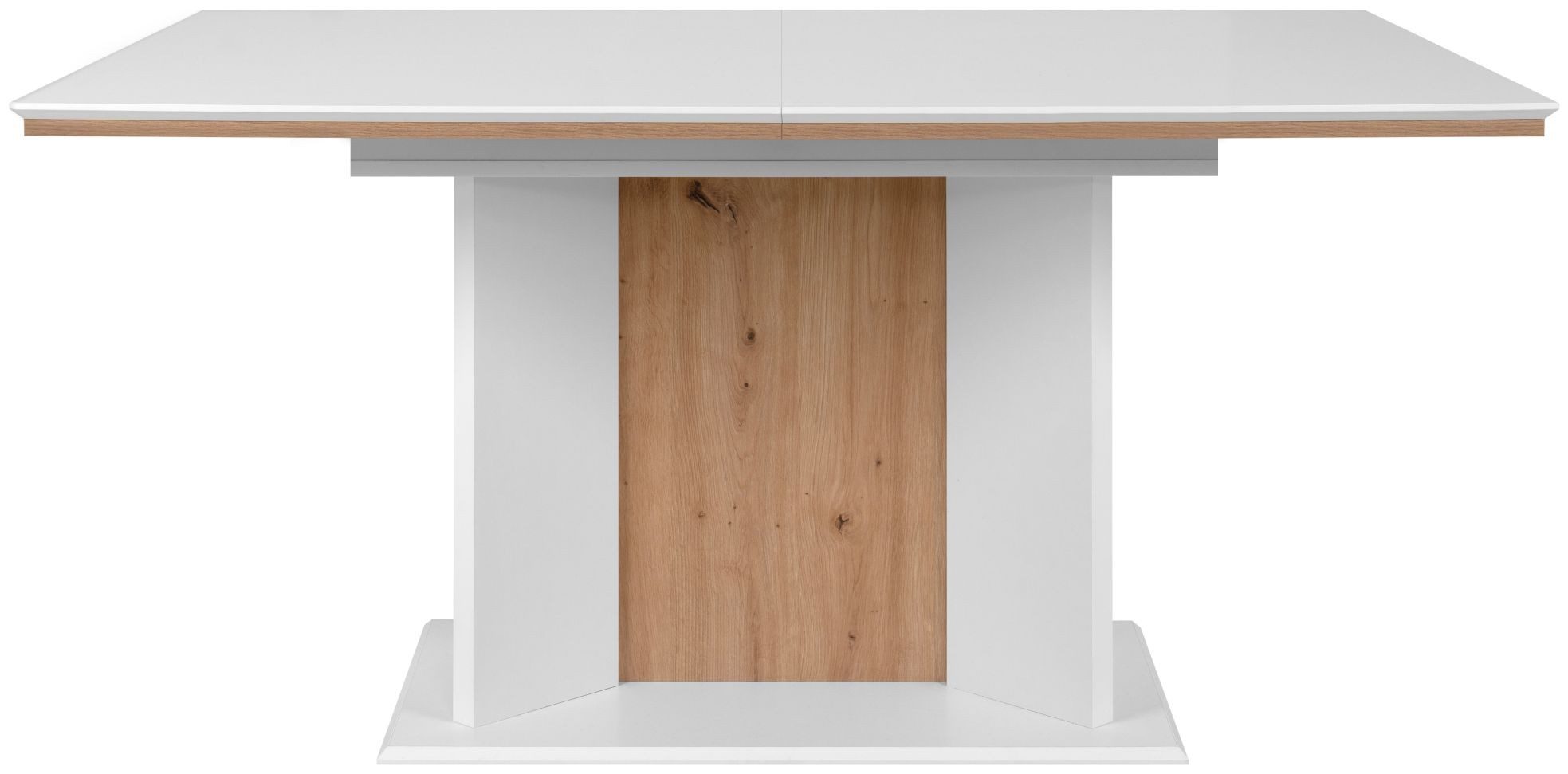 Finori Esstisch, weiß / Dekor Artisan Oak B x H x T ca. 160-200 x 76 x 90