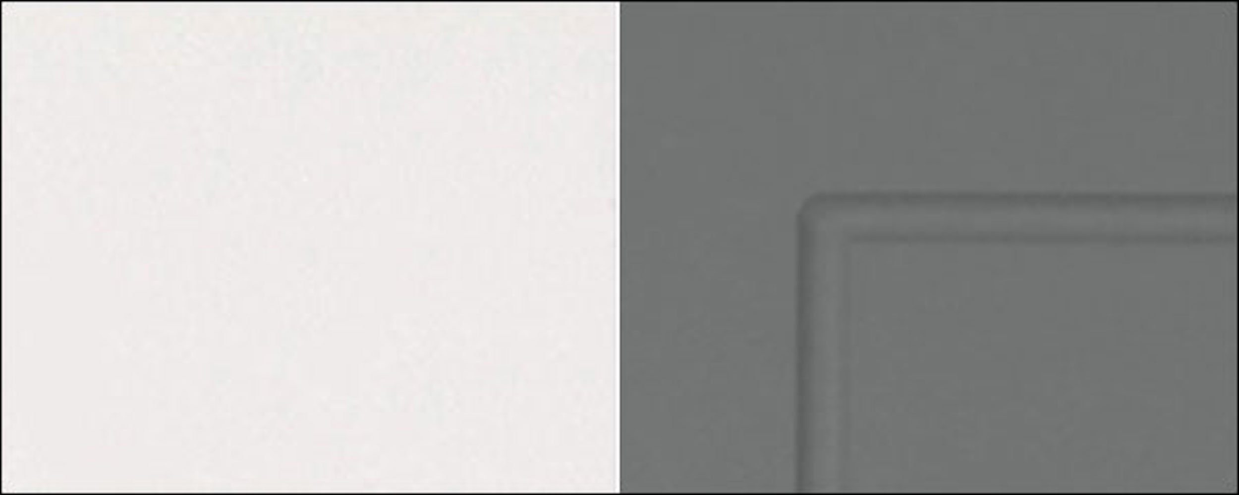 Feldmann-Wohnen Klapphängeschrank (Milchglaseinsatz) Klapptür Front- & grey Korpusfarbe Kvantum (Kvantum) wählbar dust matt 1 60cm