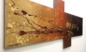 WandbilderXXL Gemälde Splash 200 x 90 cm, Abstraktes Gemälde, handgemaltes Unikat