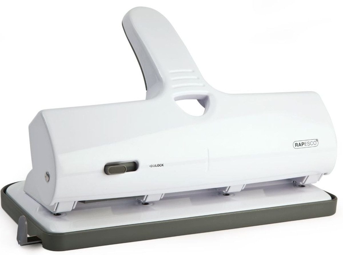 RAPESCO Locher Kraftlocher Alu 40 4-fach 40 Blatt Weiß