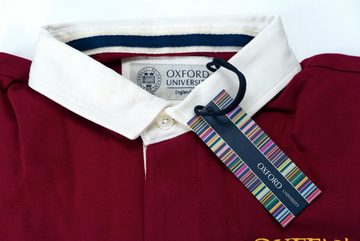 Oxford University Langarm-Poloshirt Queens Polo ML rot