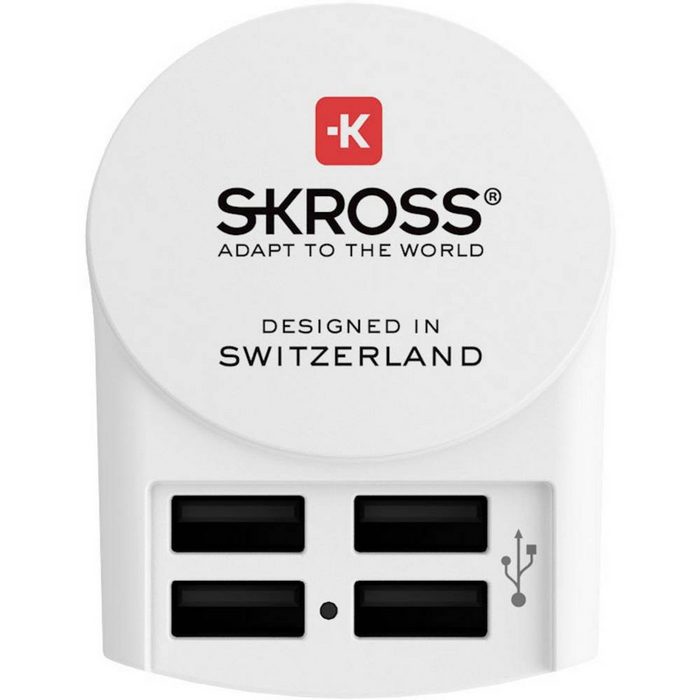 SKROSS Euro USB Charger 4 x USB Typ-A Reiseadapter