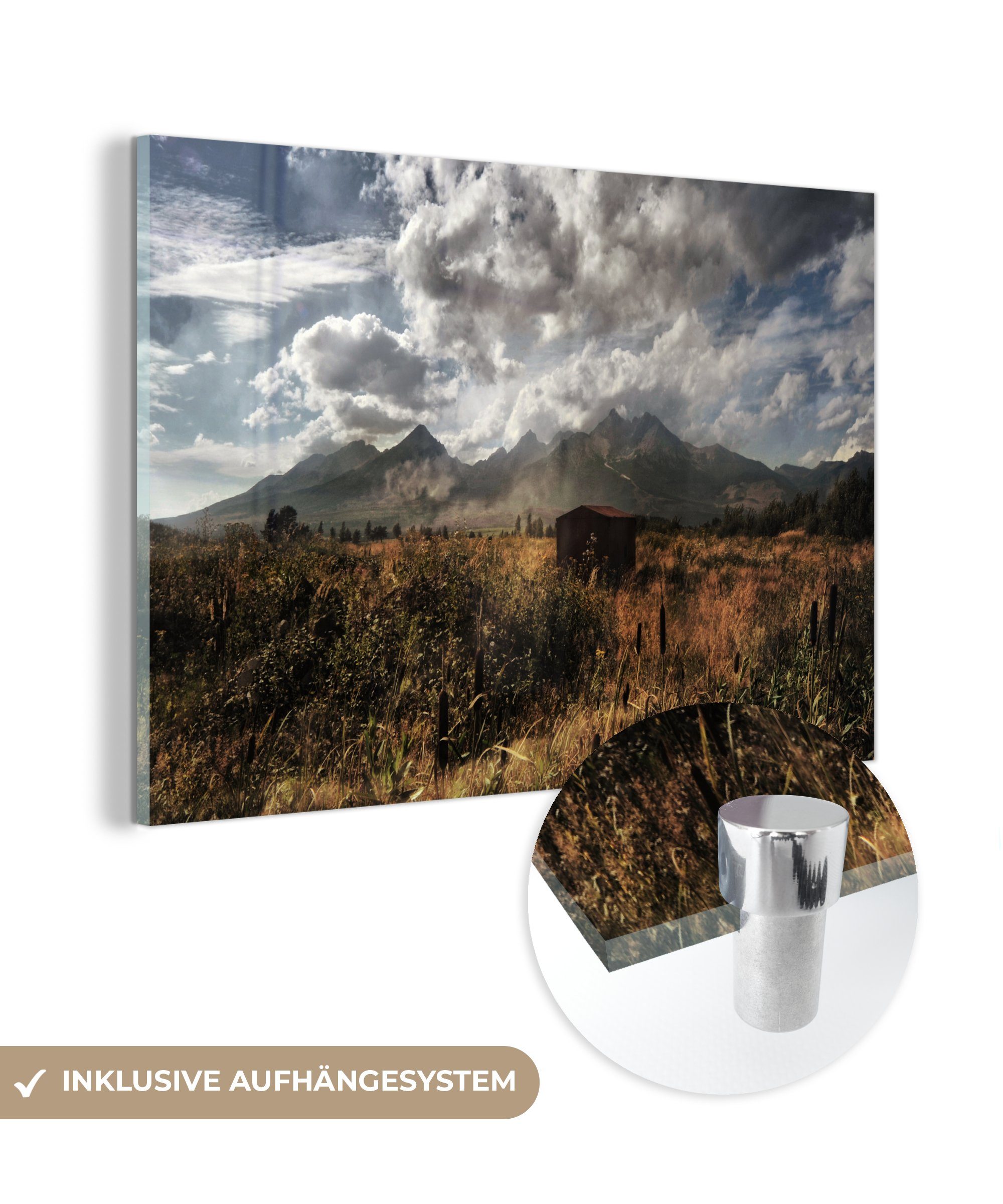 MuchoWow Acrylglasbild Tatra-Gebirge in der Slowakei, (1 St), Acrylglasbilder Wohnzimmer & Schlafzimmer