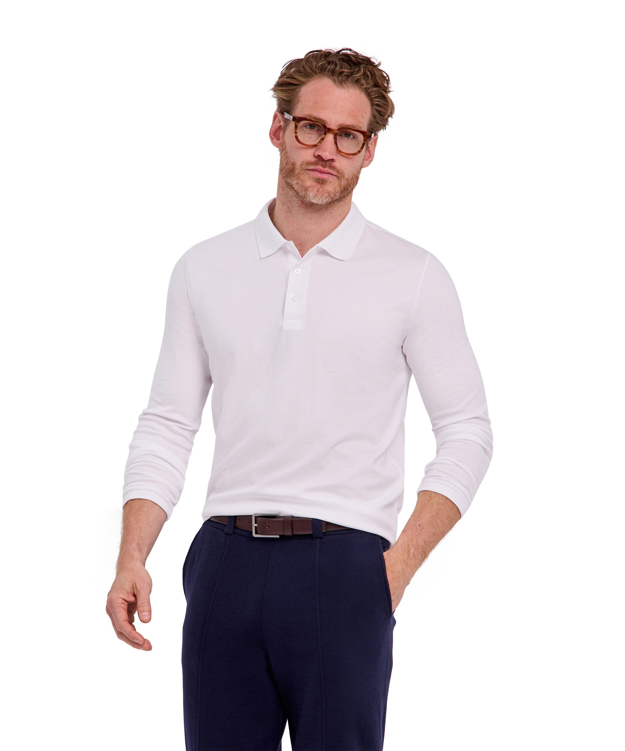 FALKE Poloshirt Essential Polo Shirt (1-tlg., 1) aus hochwertiger Pima-Baumwolle