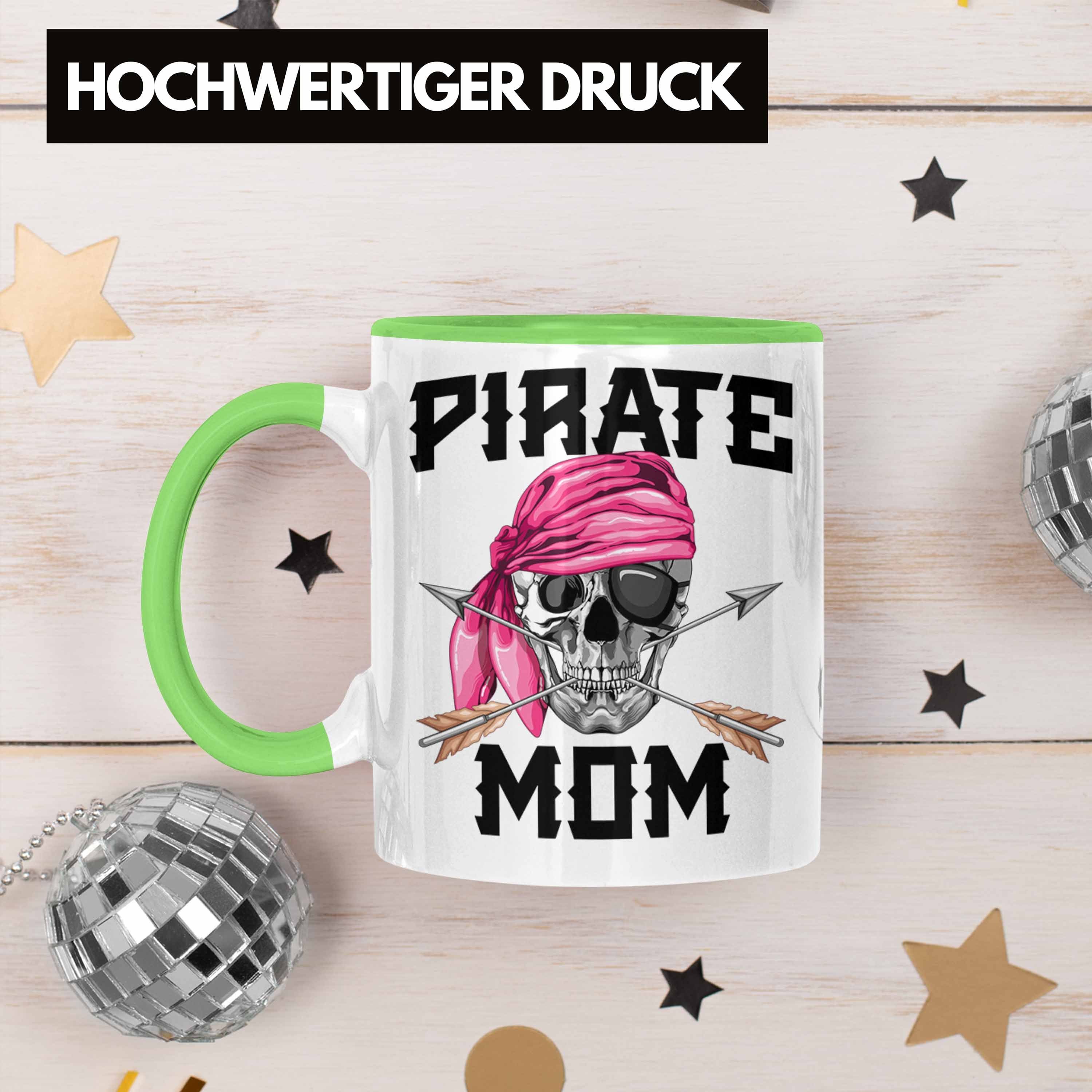 Piraten Muttertag Geschenk Tasse Mutter Grün Pirate eine für Trendation Tasse Mom