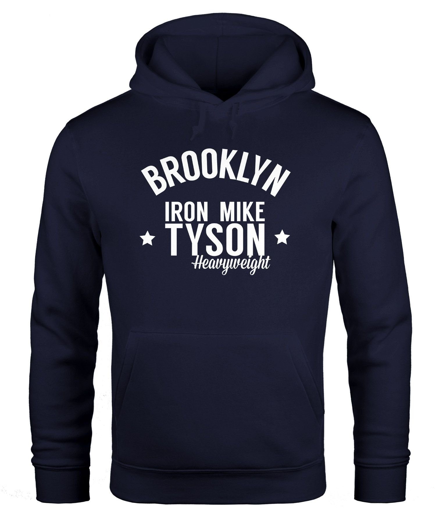 MoonWorks Hoodie Hoodie Herren Brooklyn New York Iron Mike Tyson Boxing Gym Moonworks® navy