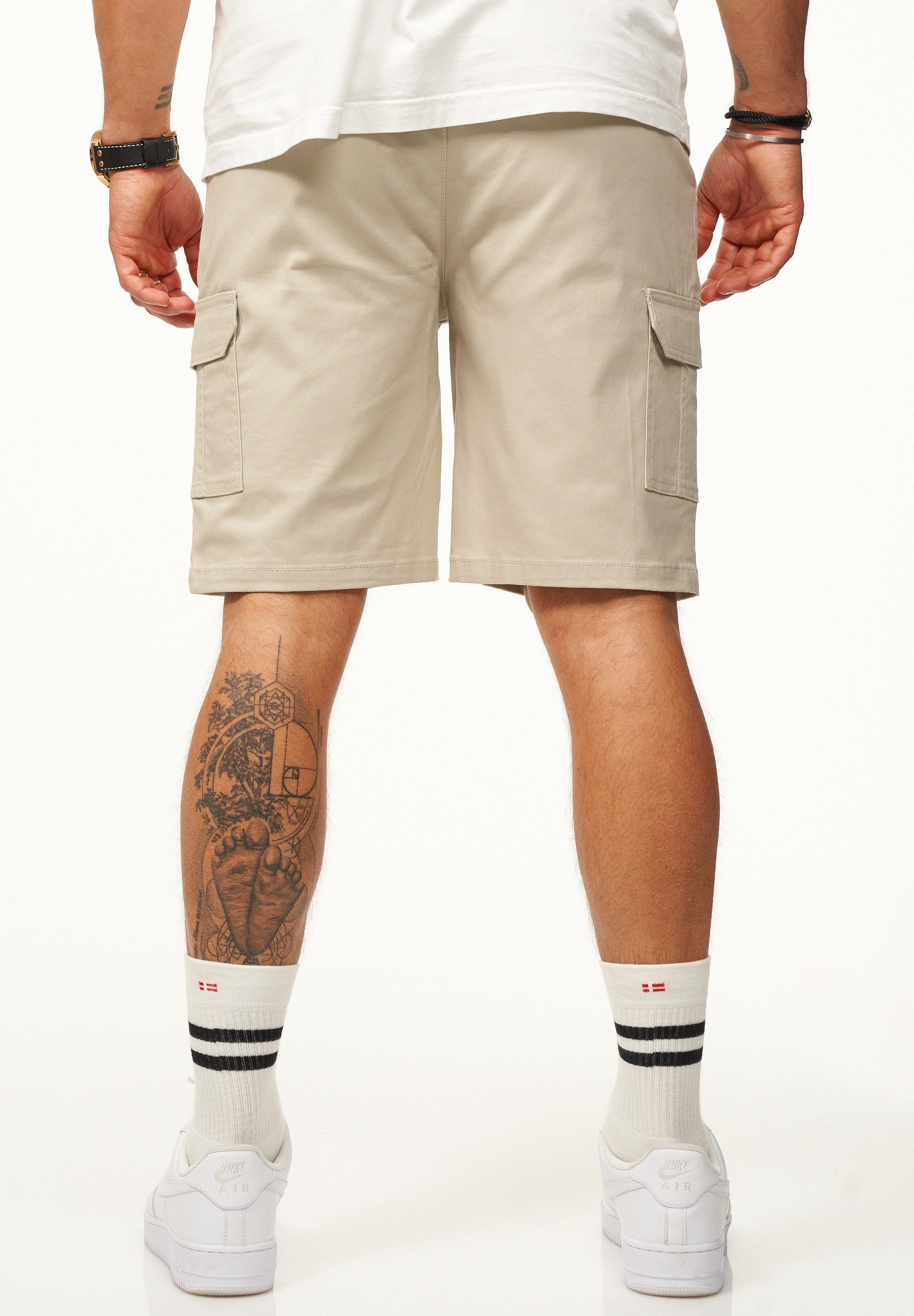 SOULSTAR Cargoshorts mit Stretchanteil Kurze Hose für Herren Regular-Fit Bermuda mit Elasthan-Anteil Sommershorts