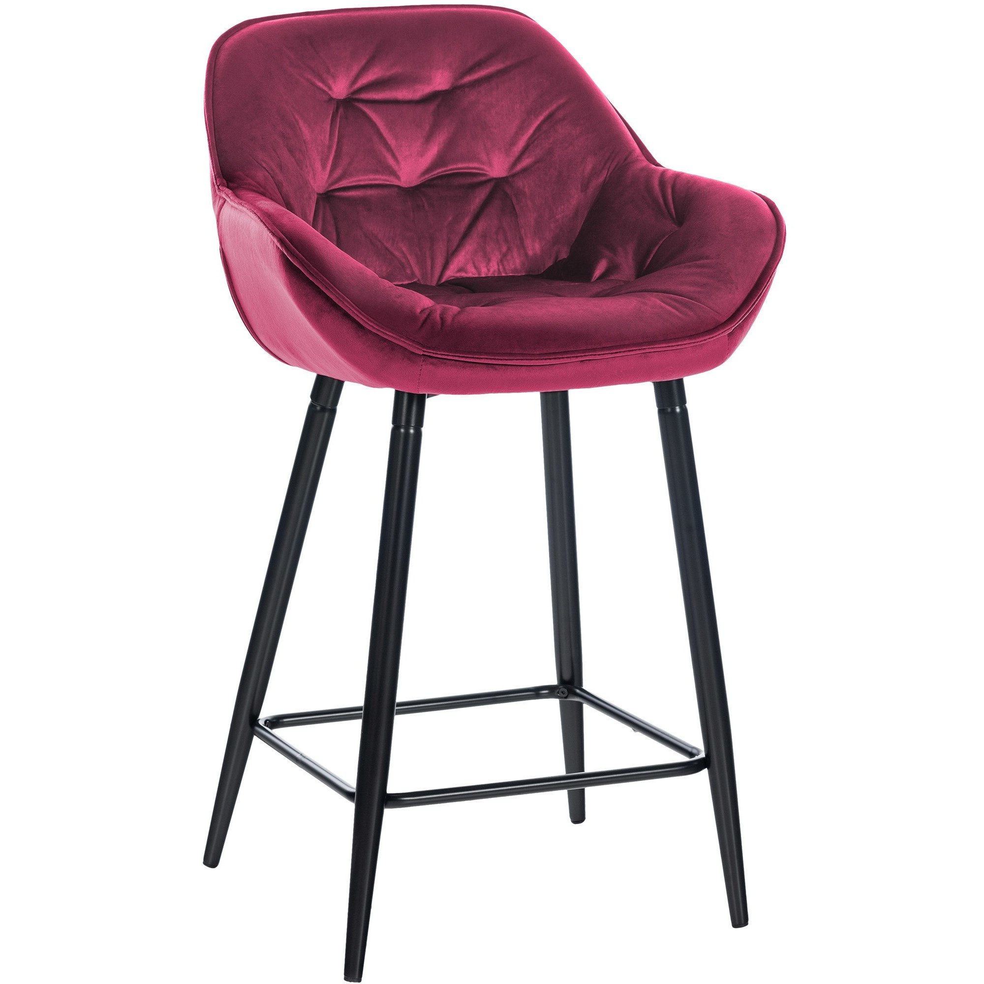 CLP Barhocker Tresenstuhl Thekenstuhl Bistrohocker (Spar-Set, 1 St., 54x58x103 cm gepolstert), Gepolsterte Sitzschale, Fußstütze, bis 150 kg
