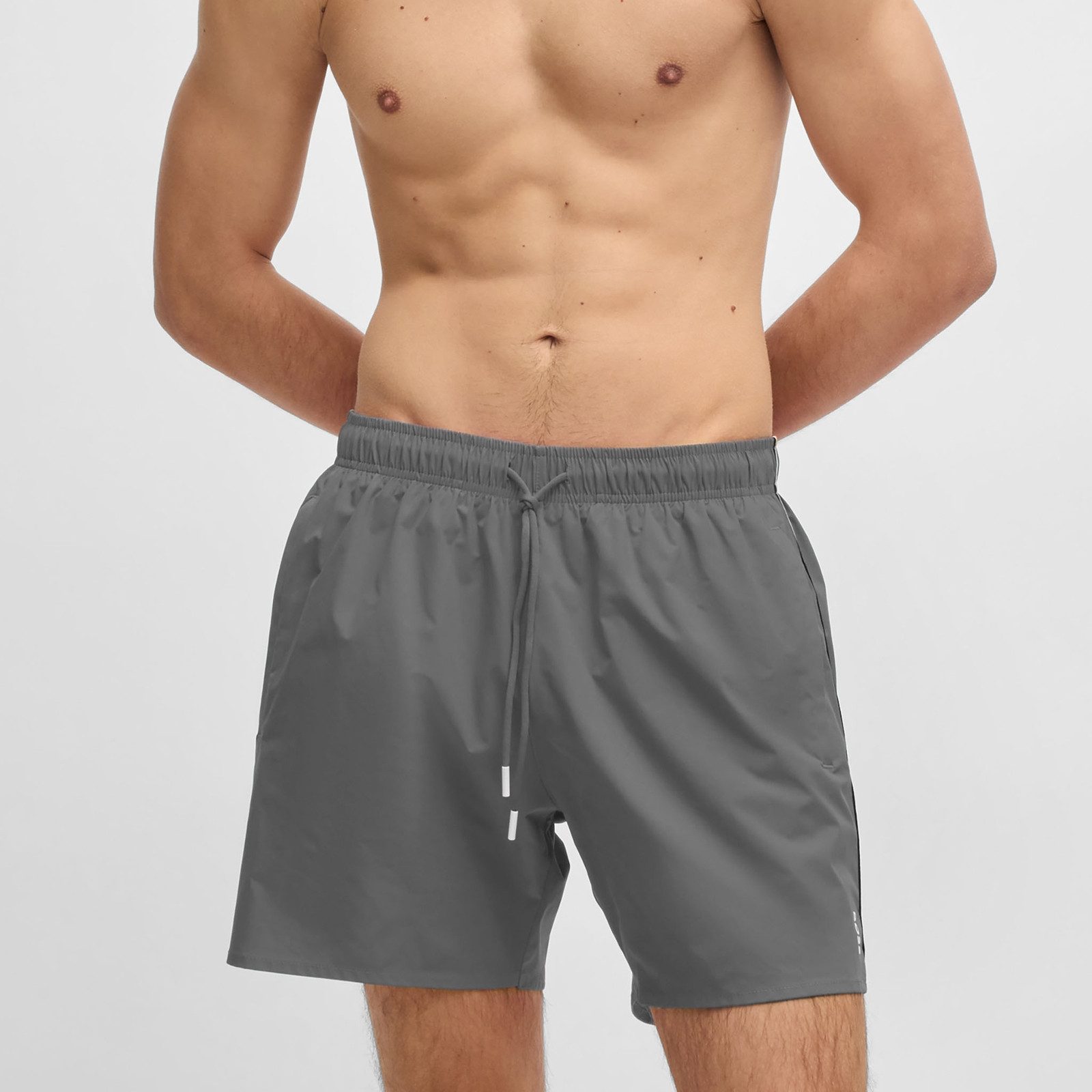 BOSS Badeshorts Iconic mit Zierstreifen in typischen Boss-Farben günstig online kaufen