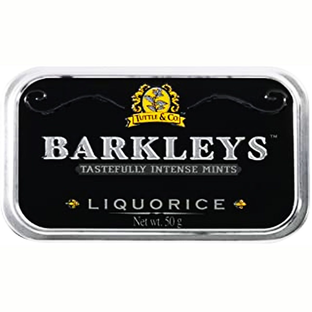 BARKLEYS Süßigkeit, Barkleys Liquorice Pastillen Lakritz in einer Metalldose 50g 3er Pack