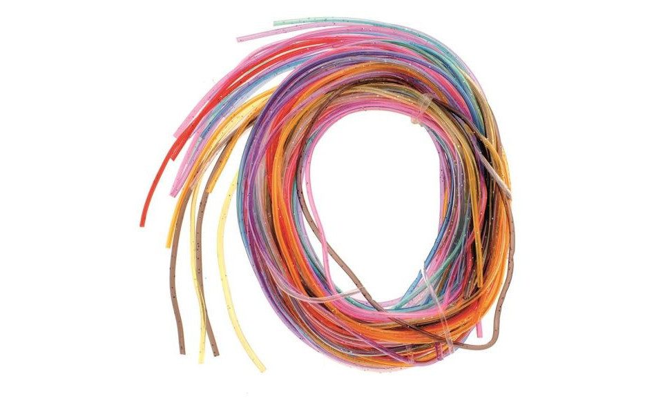 Glorex Bastelnaturmaterial Glorex Colour Strips Glitter 100 cm, 20 Stück