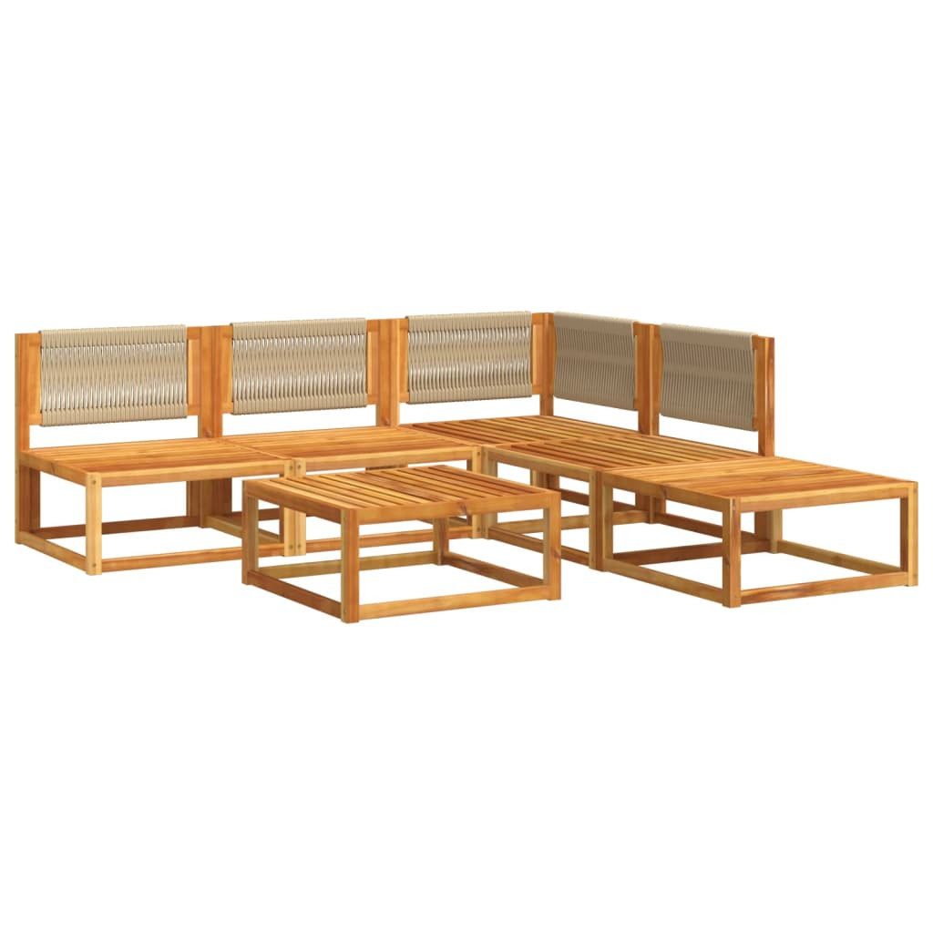 vidaXL Loungesofa 6-tlg. Garten-Sofagarnitur mit Kissen günstig online kaufen