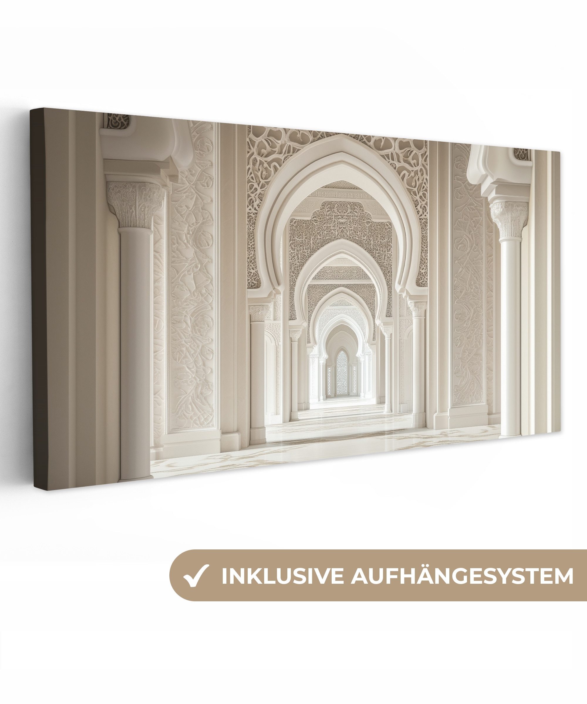 OneMillionCanvasses® Leinwandbild Panorama Moschee - Architektur - Ramadan günstig online kaufen