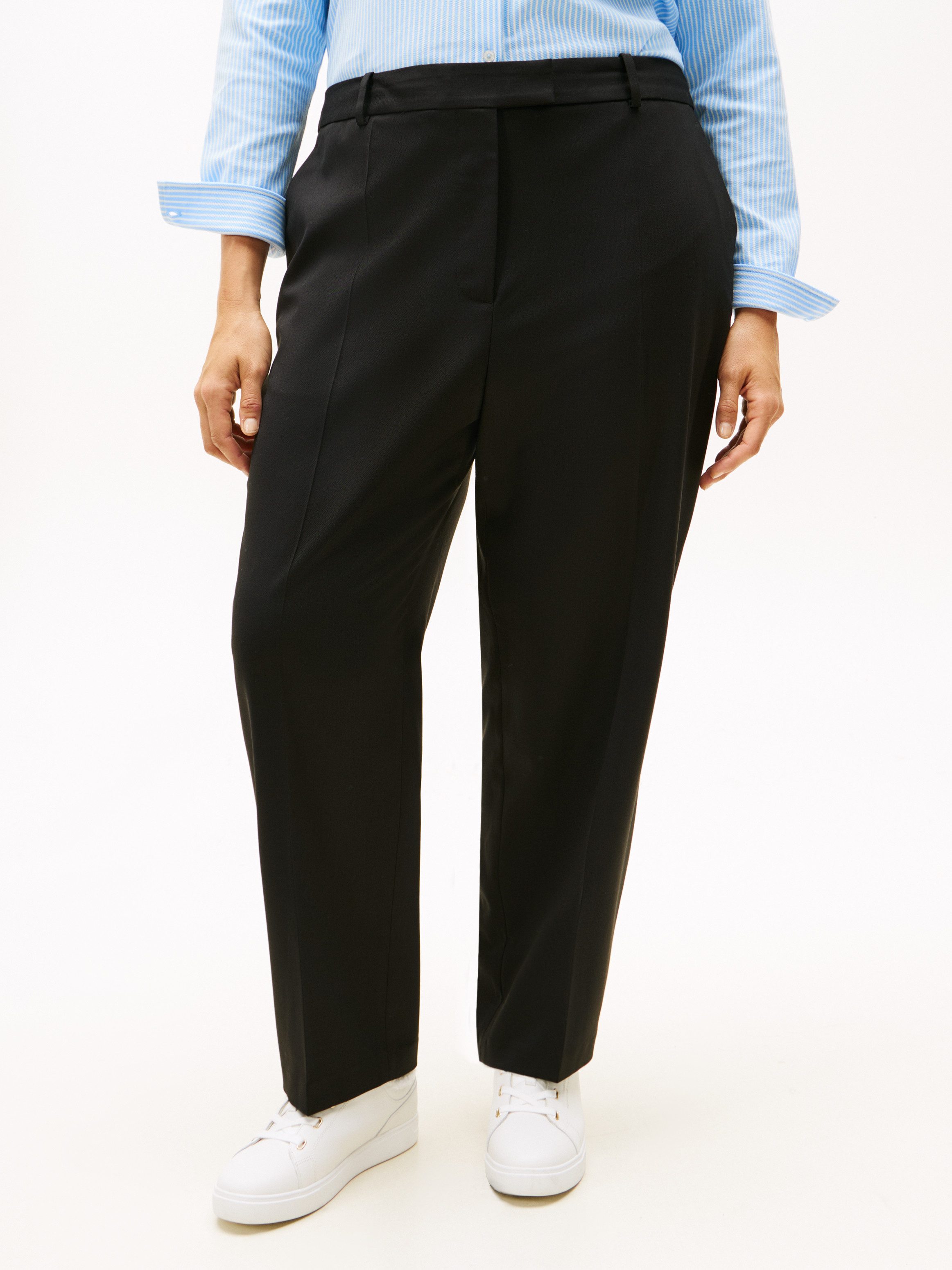 Tommy Hilfiger Curve Anzughose CRV TIMELESS WOOL SLIM STRT PANT in großen G günstig online kaufen