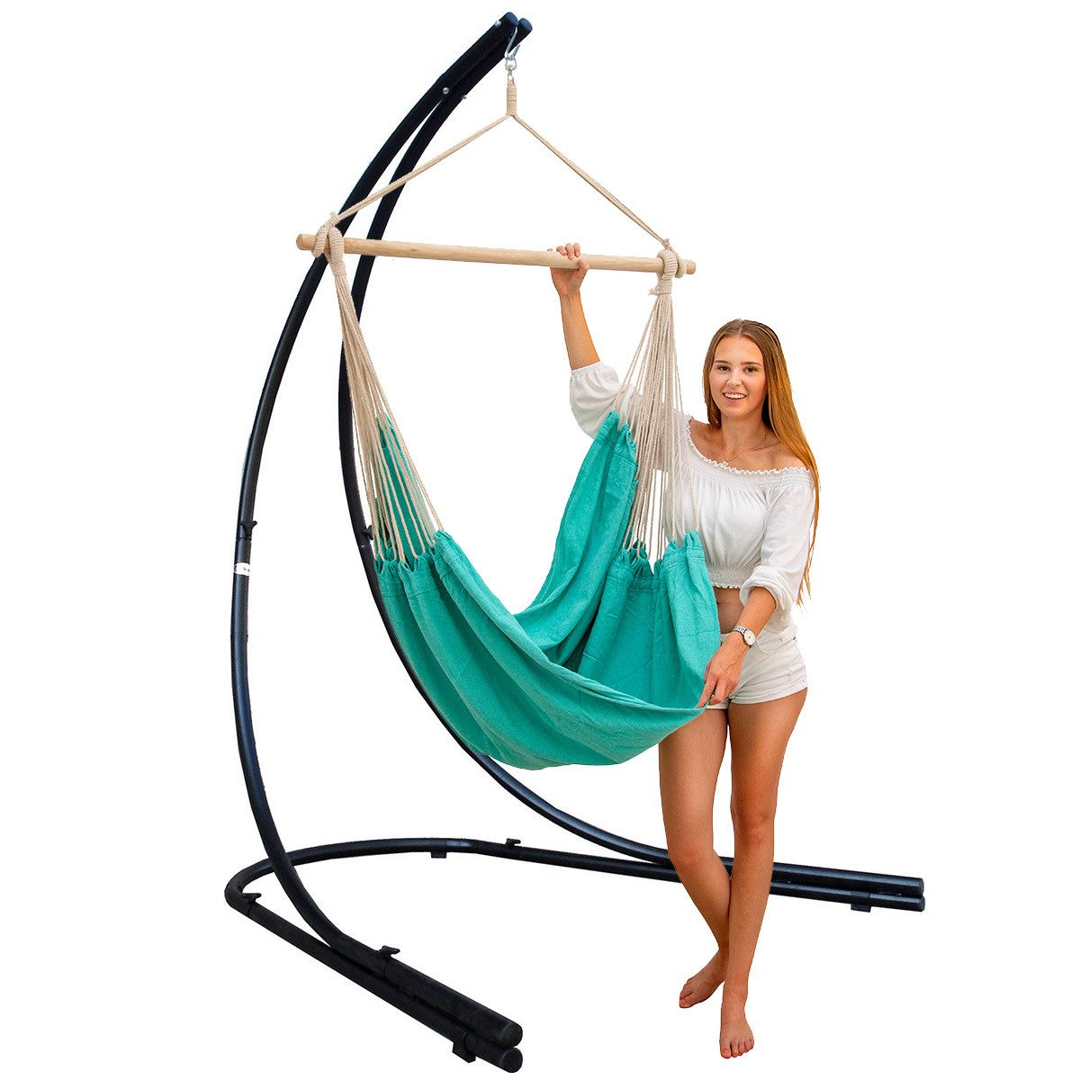 AMANKA Hängestuhl mit Gestell: XL Outdoor günstig online kaufen
