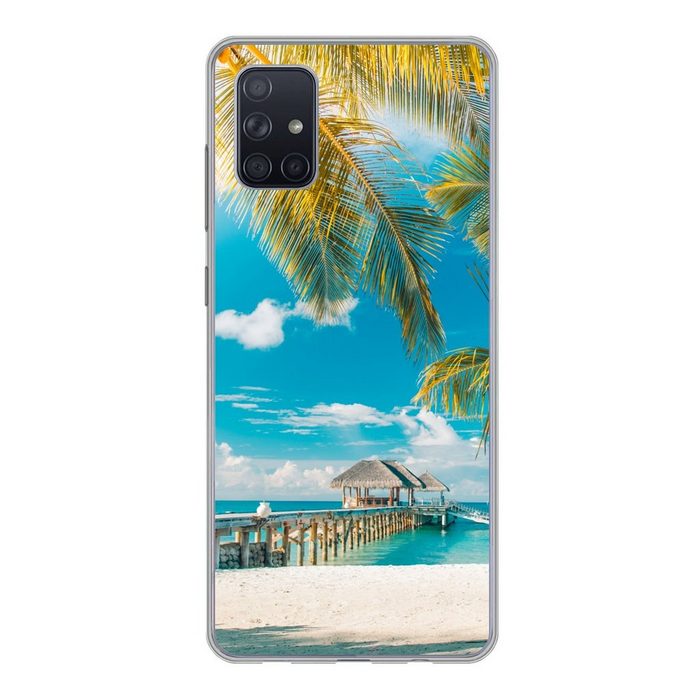 MuchoWow Handyhülle Tropisch - Strand - Palme Phone Case Handyhülle Samsung Galaxy A71 Silikon Schutzhülle