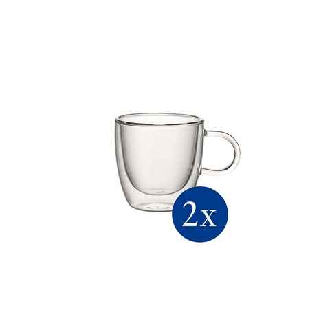 Villeroy & Boch Teeglas Artesano Hot&Cold Beverages Tasse, 110 ml, 2 Stück, Glas