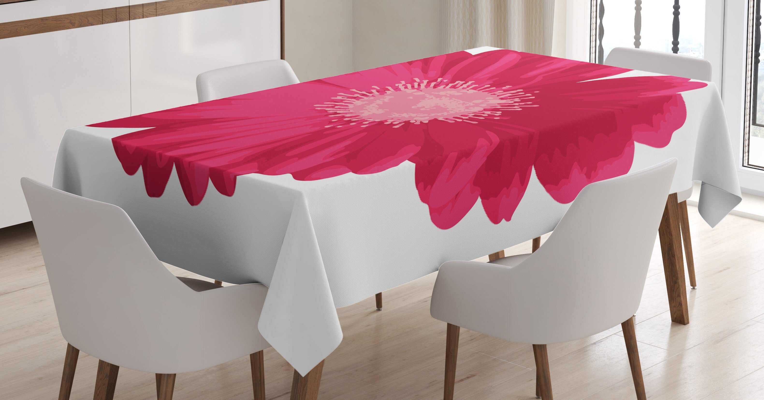 Abakuhaus Tischdecke Farbfest Waschbar Für den Außen Bereich geeignet Klare Farben, Gerber Daisy Close up Blume