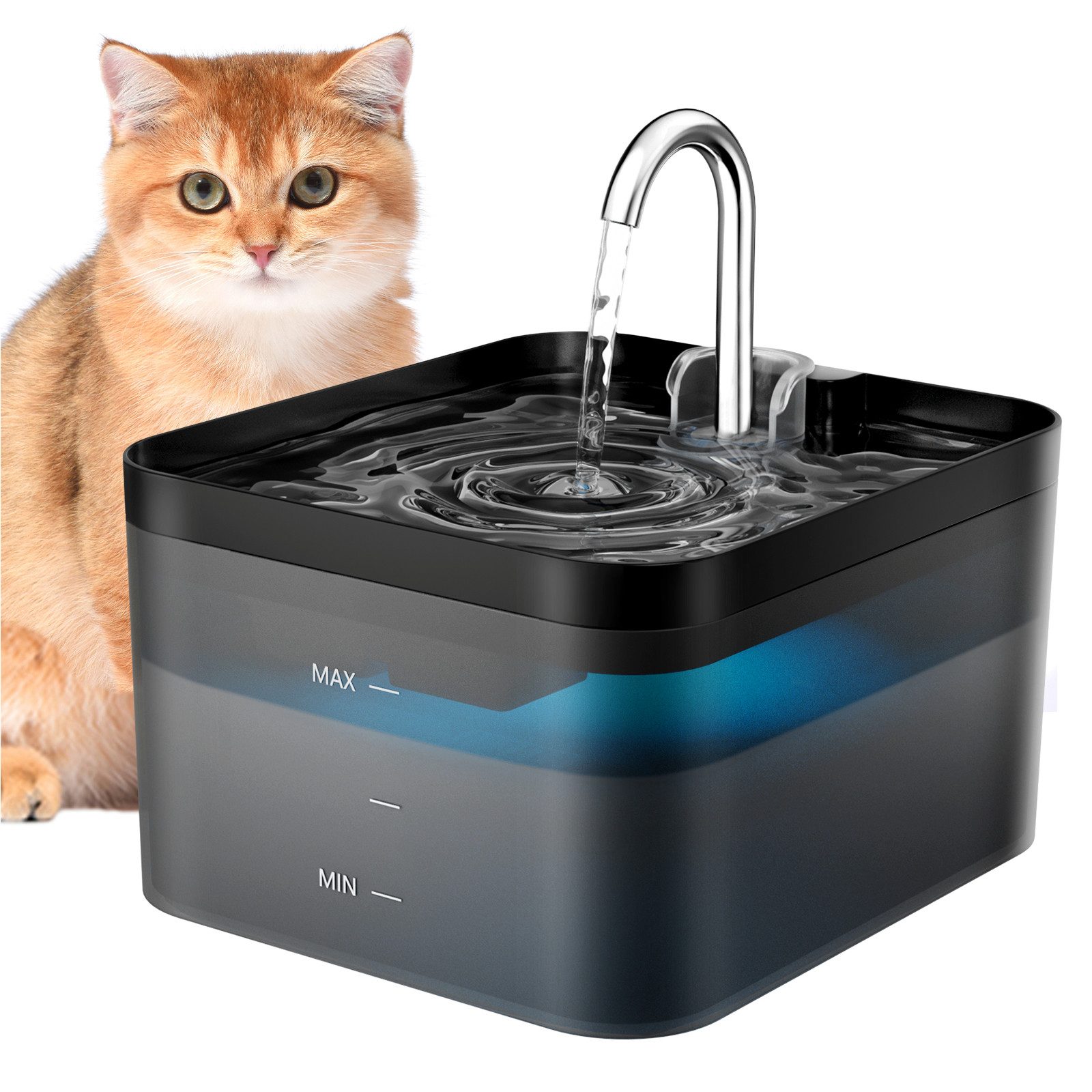 Trinkbrunnen Automatisch Haustier Wasserspender Katzenbrunnen BPA-frei