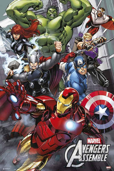Grupo Erik Poster The Avengers Poster Marvel Comics 61 x 91,5 cm
