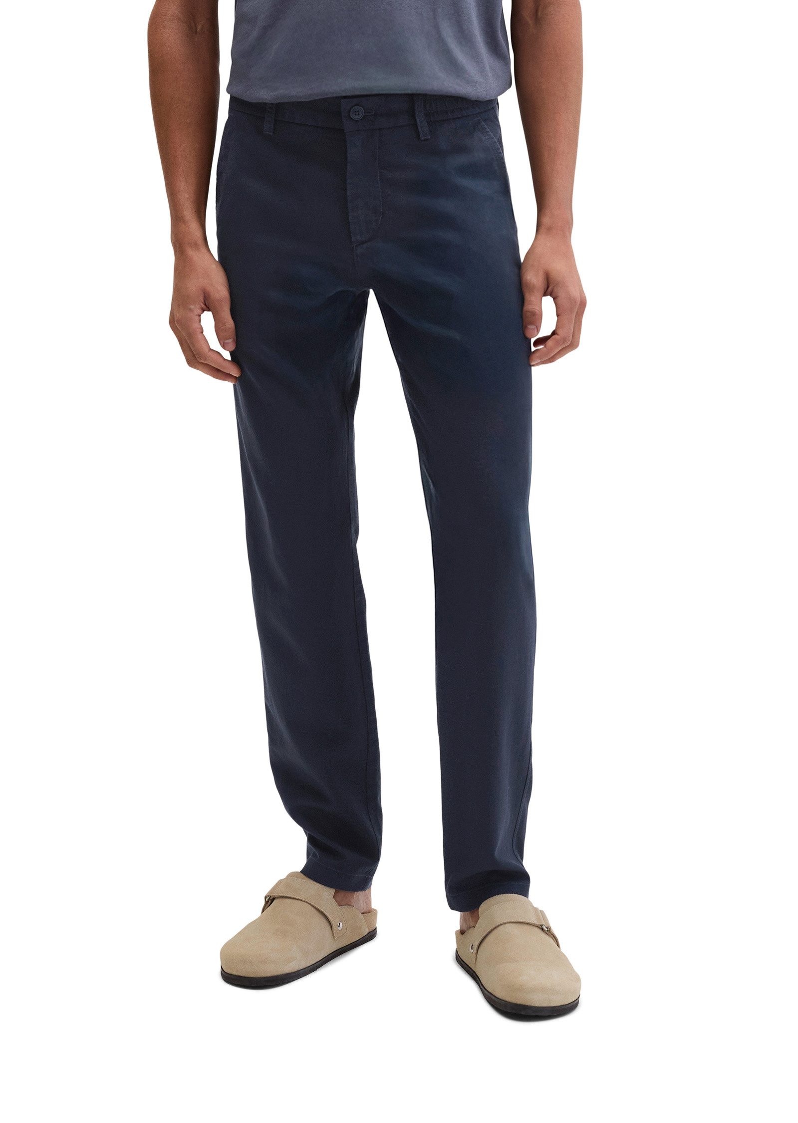 Chinohose aus TENCEL™ Lyocell -Leinen-Mix