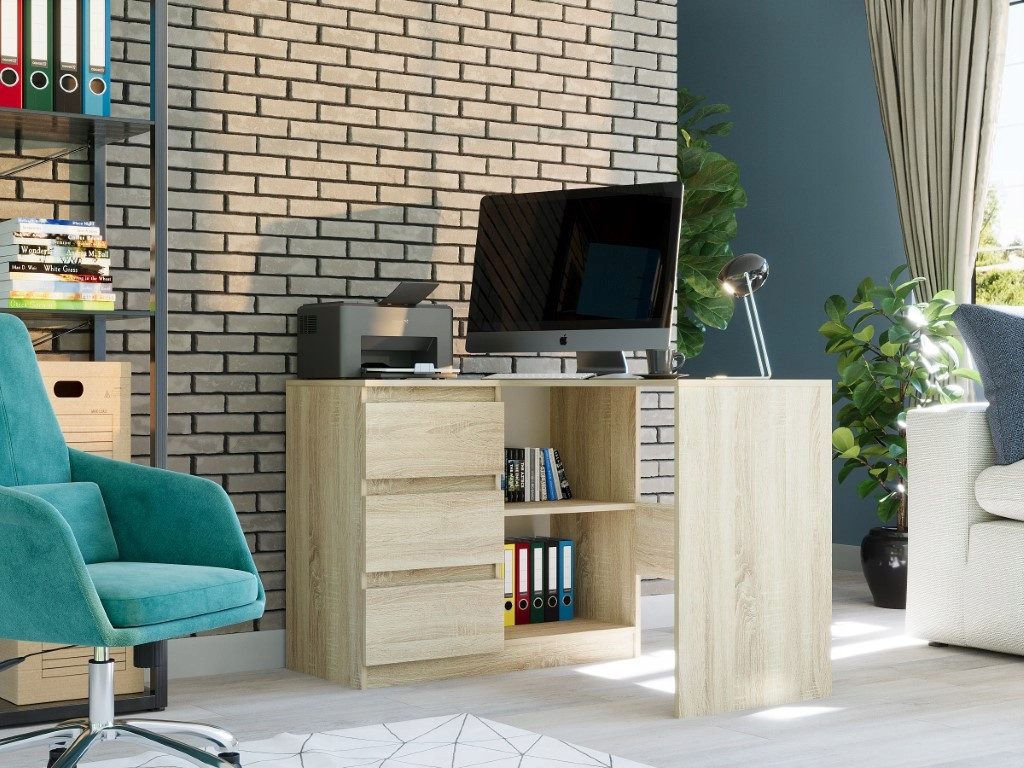 Home Collective Eckschreibtisch mit 3 Schubladen günstig online kaufen