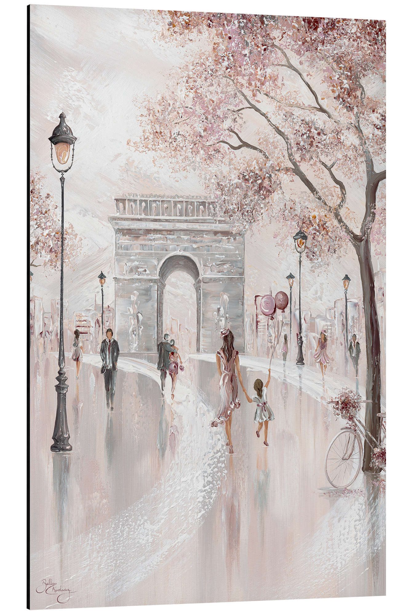 Posterlounge Wandbild Blissful Paris, Isabella Karolewicz, erhältlich als Poster, Leinwandbild, Wandsticker oder Acrylglasbild
