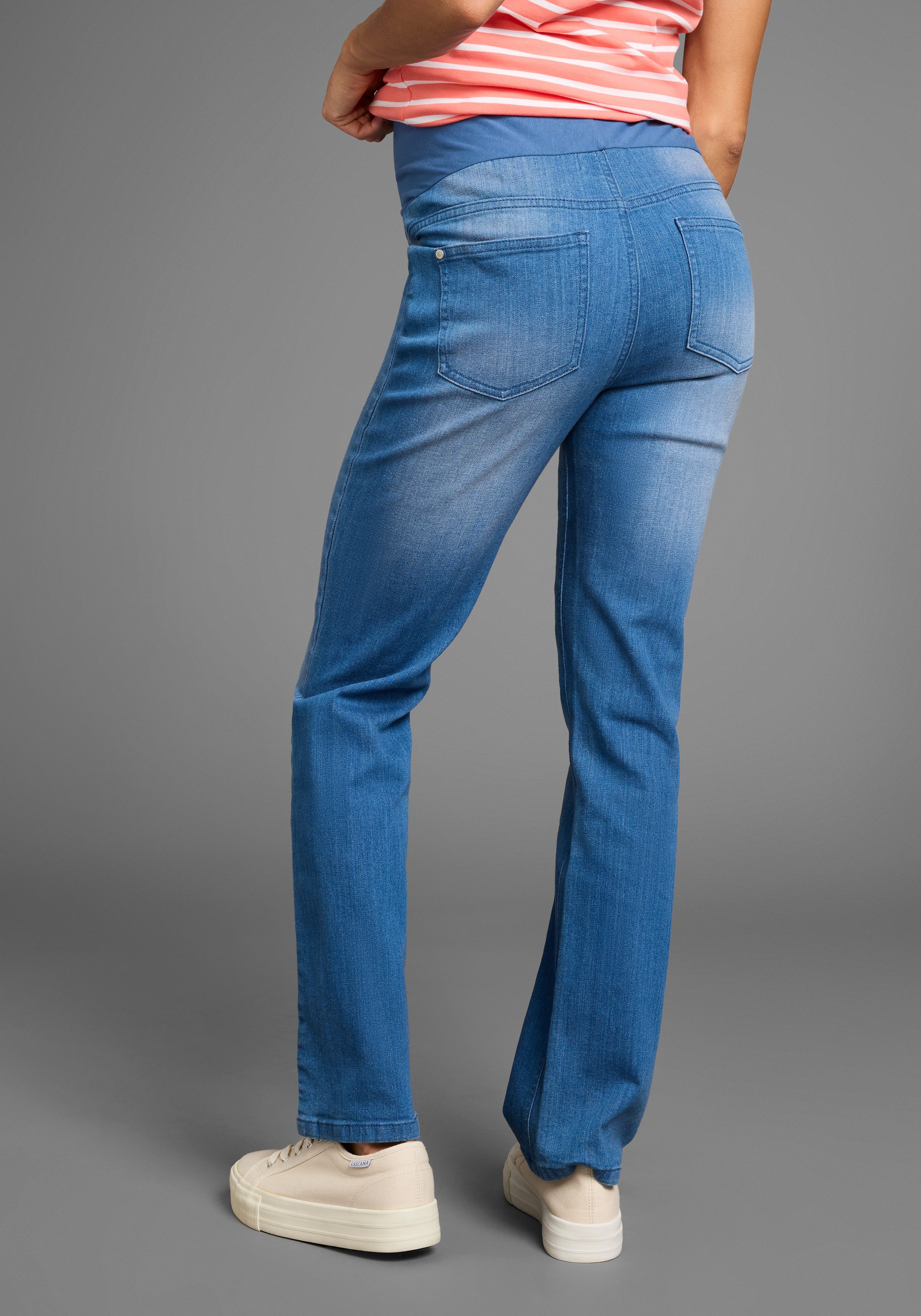 Neun Monate Umstandsjeans Schwangerschaft-Jeans, straight-fit Umstandsjeans in gerader Form