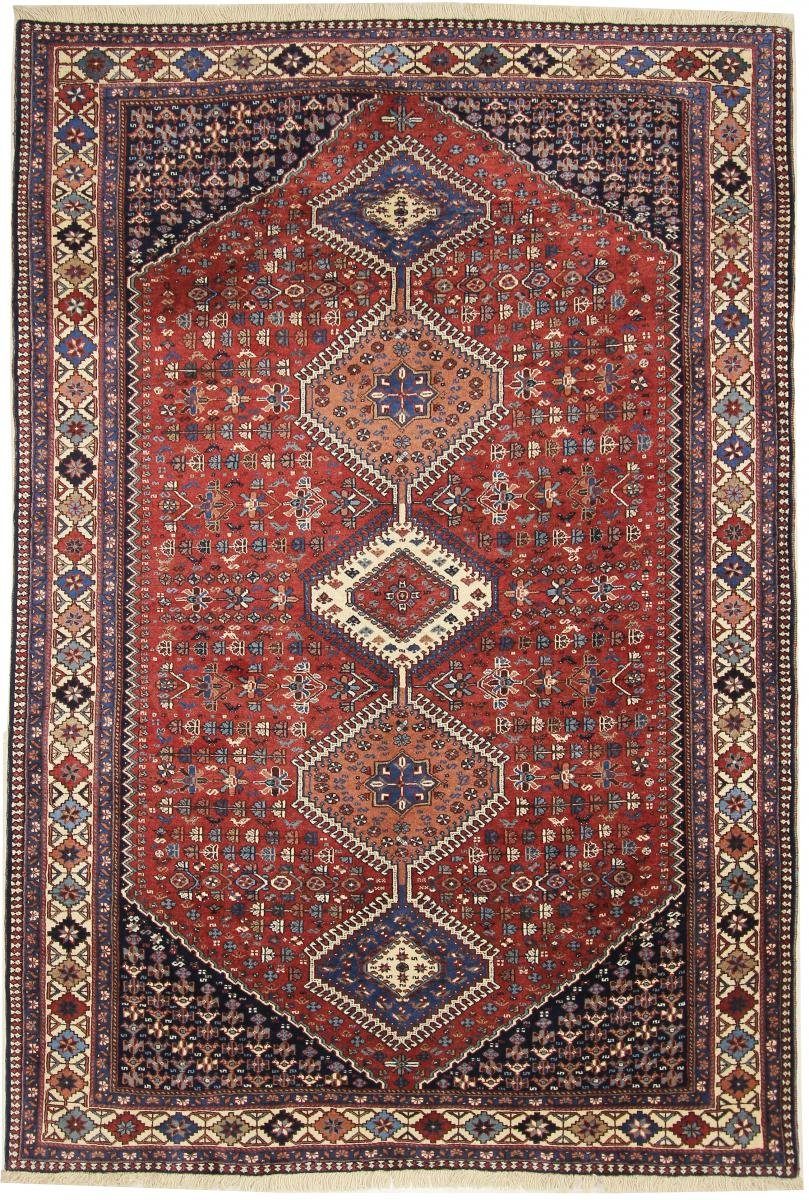 Orientteppich Aliabad 154x231 Handgeknüpfter Orientteppich / Perserteppich, Nain Trading, rechteckig, Höhe: 12 mm