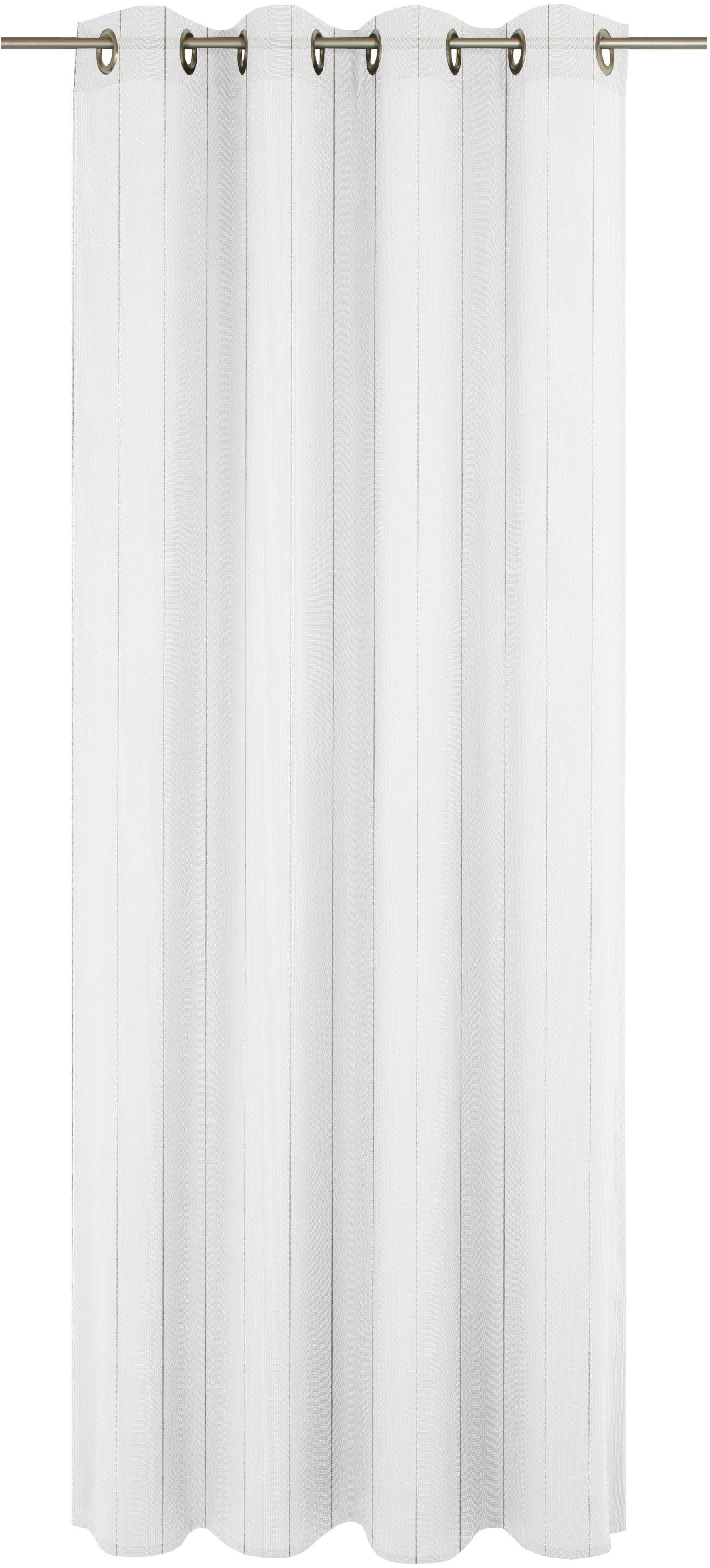 Wirth Gardine Chiara (1 St), Ösen, halbtransparent, Jacquard
