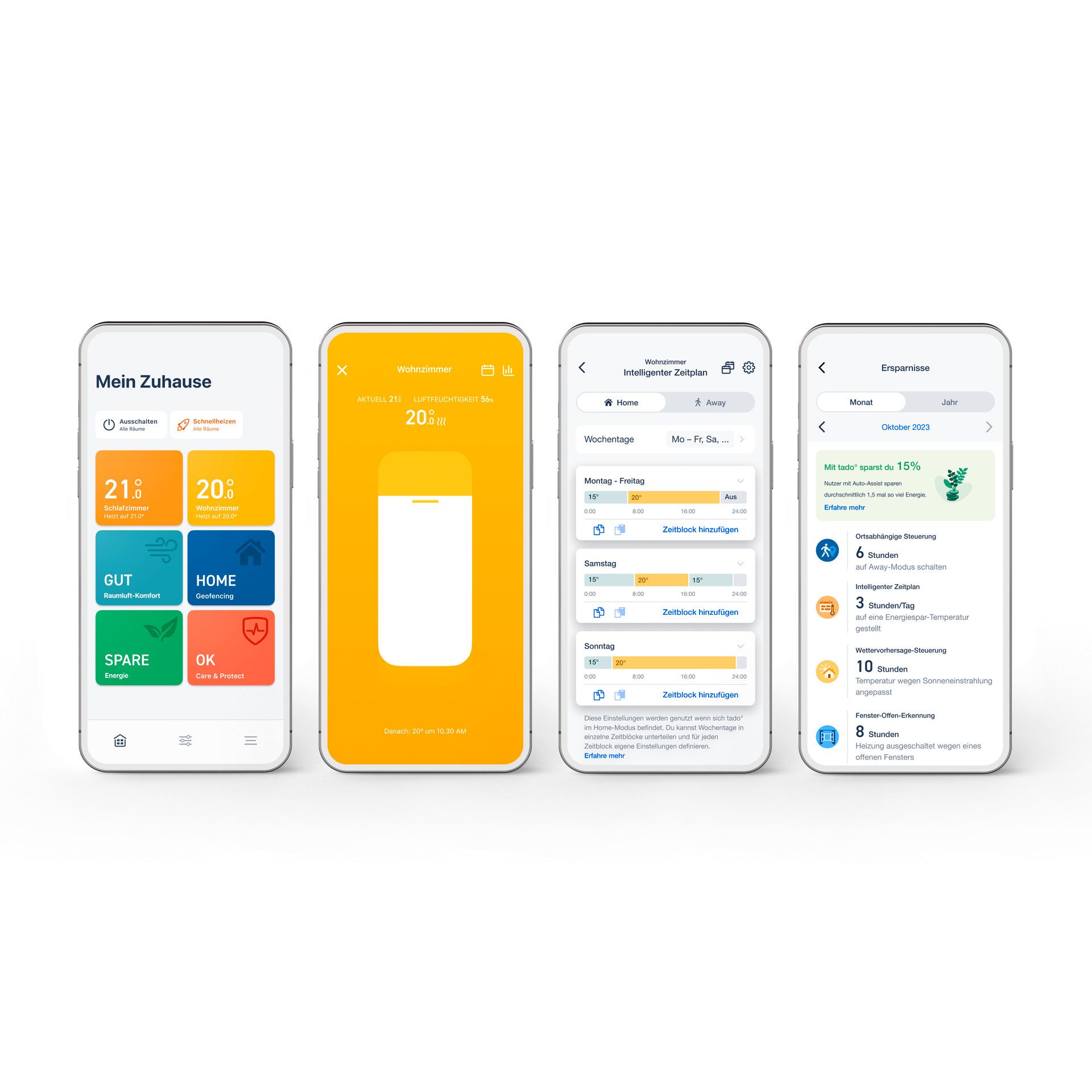 Tado Heizkörperthermostat tado° Starter Kit Smartes Heizkörperthermostat, Smartes Heizkörperthermostat