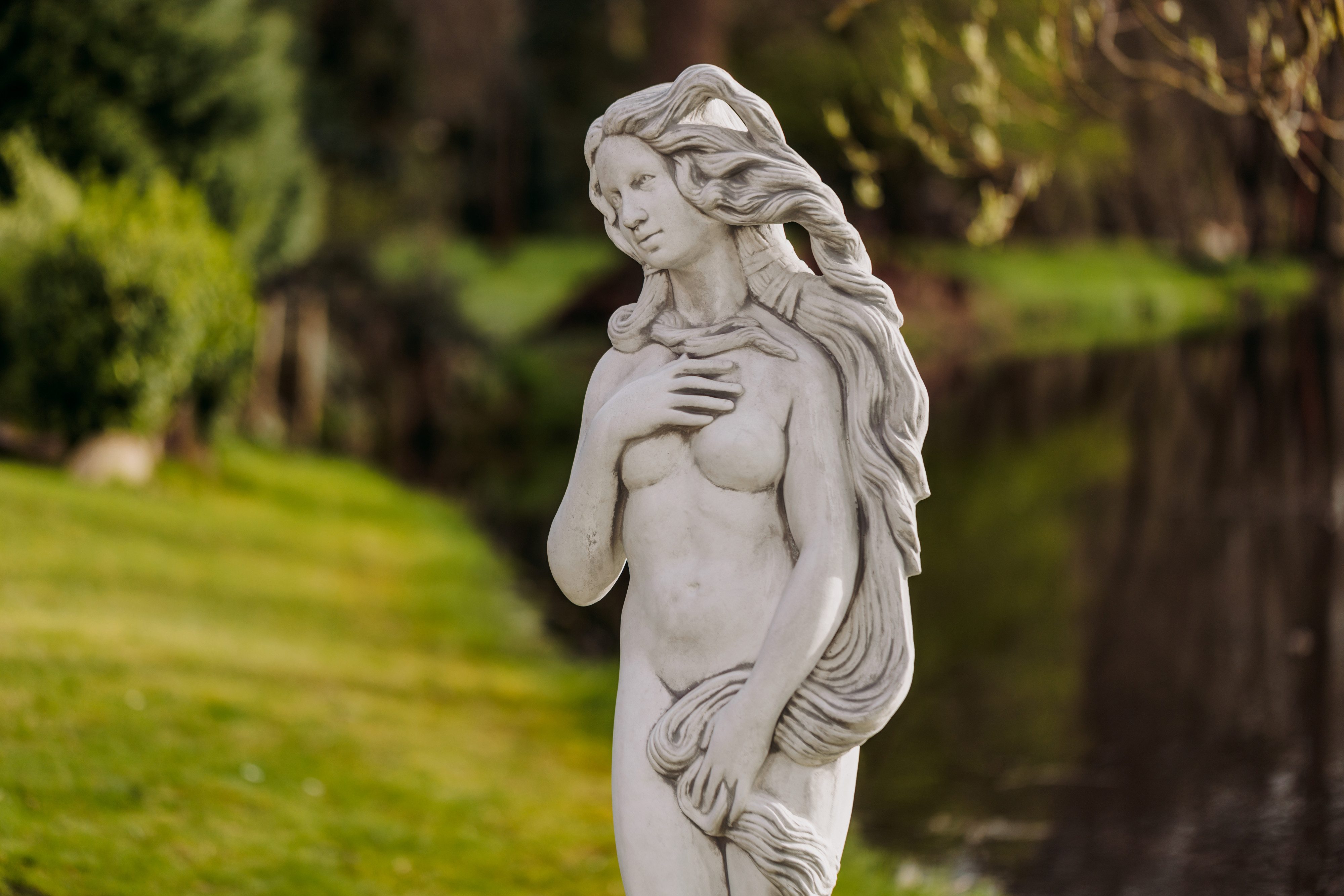gartendekoparadies.de Gartenfigur Geburt der Venus Steinfigur 118 cm Steinguss 75 kg, Frostsicher