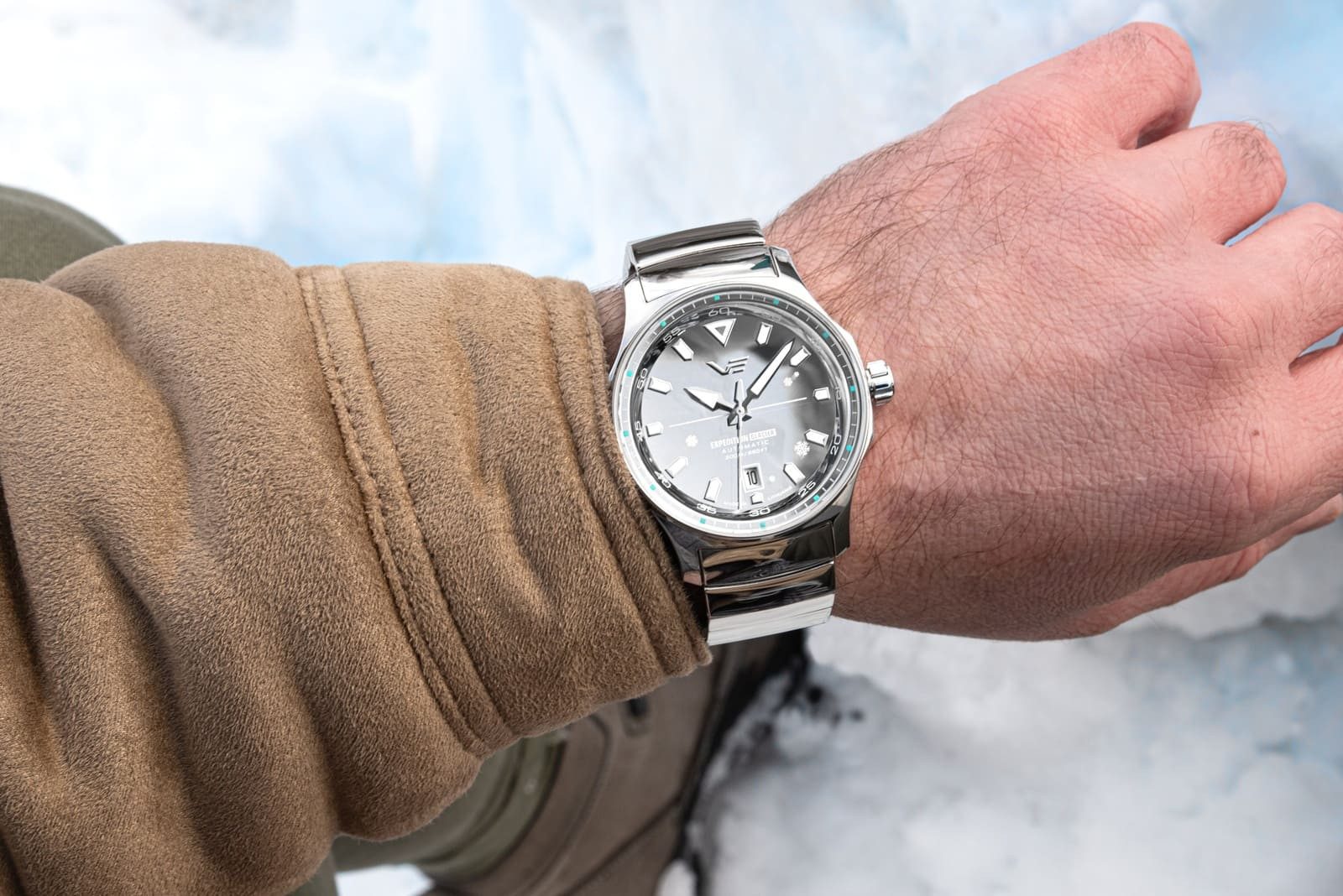 Vostok Europe Automatikuhr Expedition South Pole Glacier 592A784 Saphirglas 43 mm